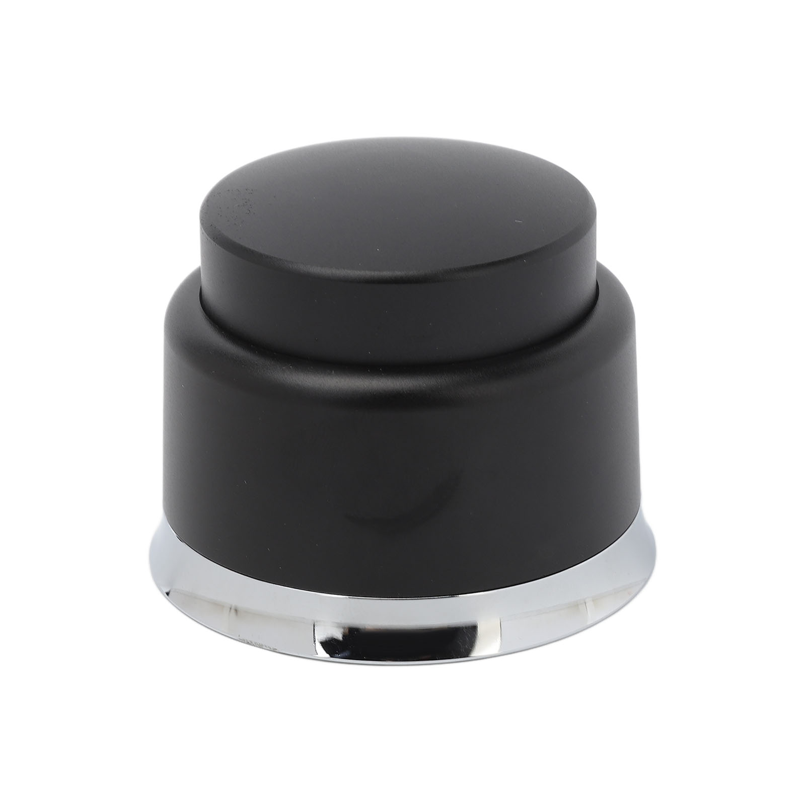 Kaffeetamper Aus Edelstahl, Flache Basis, Dosier- Und Pulverabstreifer Sowie Pulverpresse, 2-in-1-espressowerkzeug, Schwarz, 53 Mm