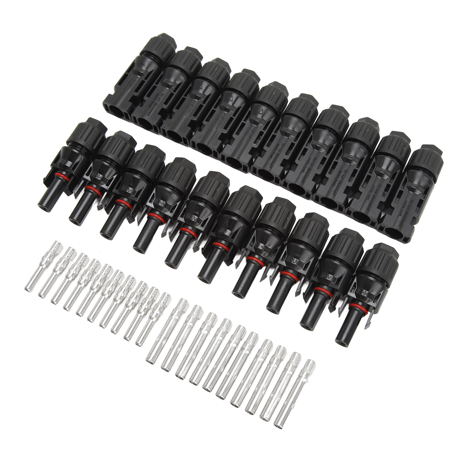 10-paarige, Wasserdichte Ip67-solarsteckverbinder (stecker/buchse), 1000 V, 30 A, Für Photovoltaikmodule, Anschlussset Für Solarenergieprojekte