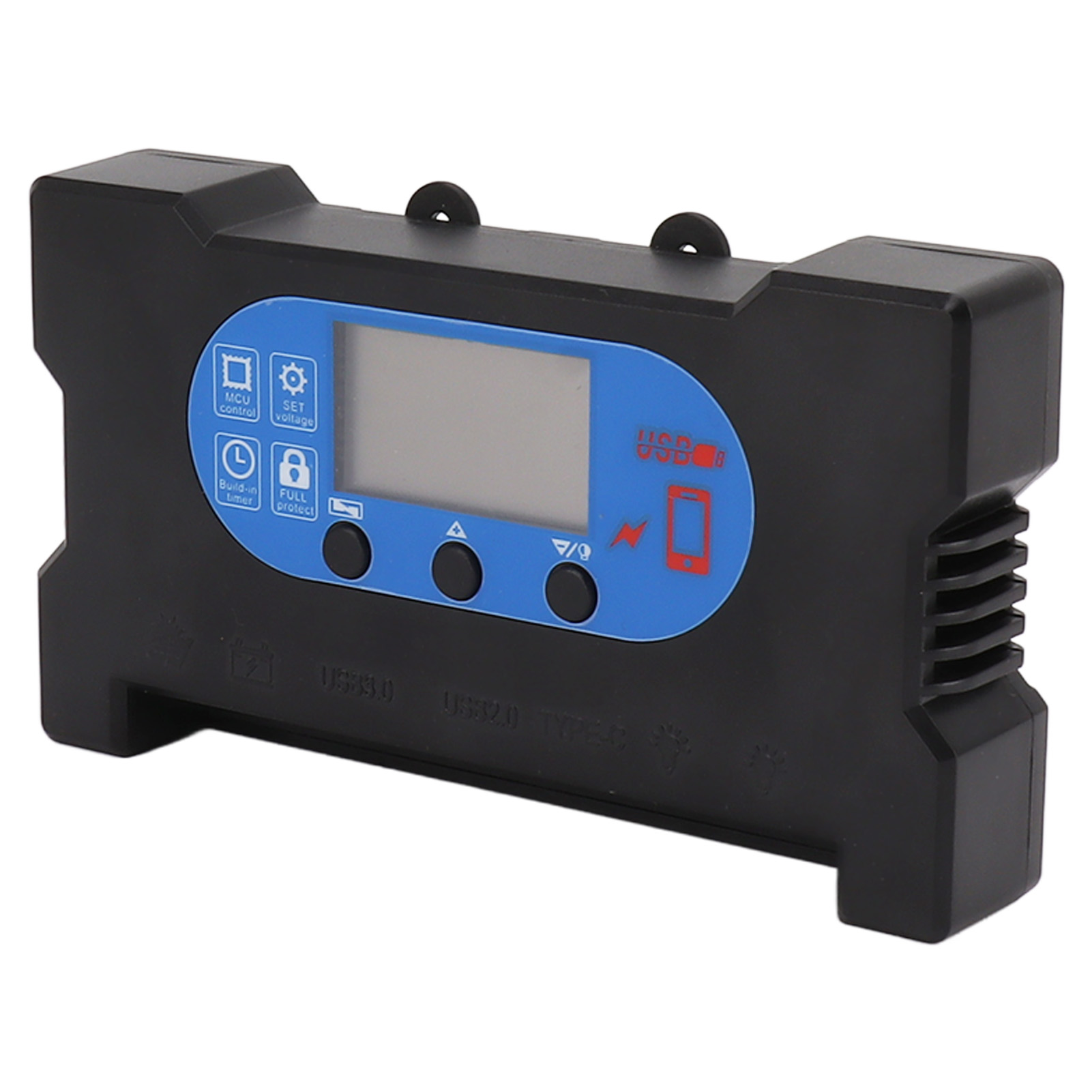 70-a-solarladeregler, Zwei Usb-typ-c-anschlüsse, Dc-schnellladeregler, Solarpanel Mit Intelligenter Lade- Und Entladefunktion, Batterieschutz, 12 V/24 V