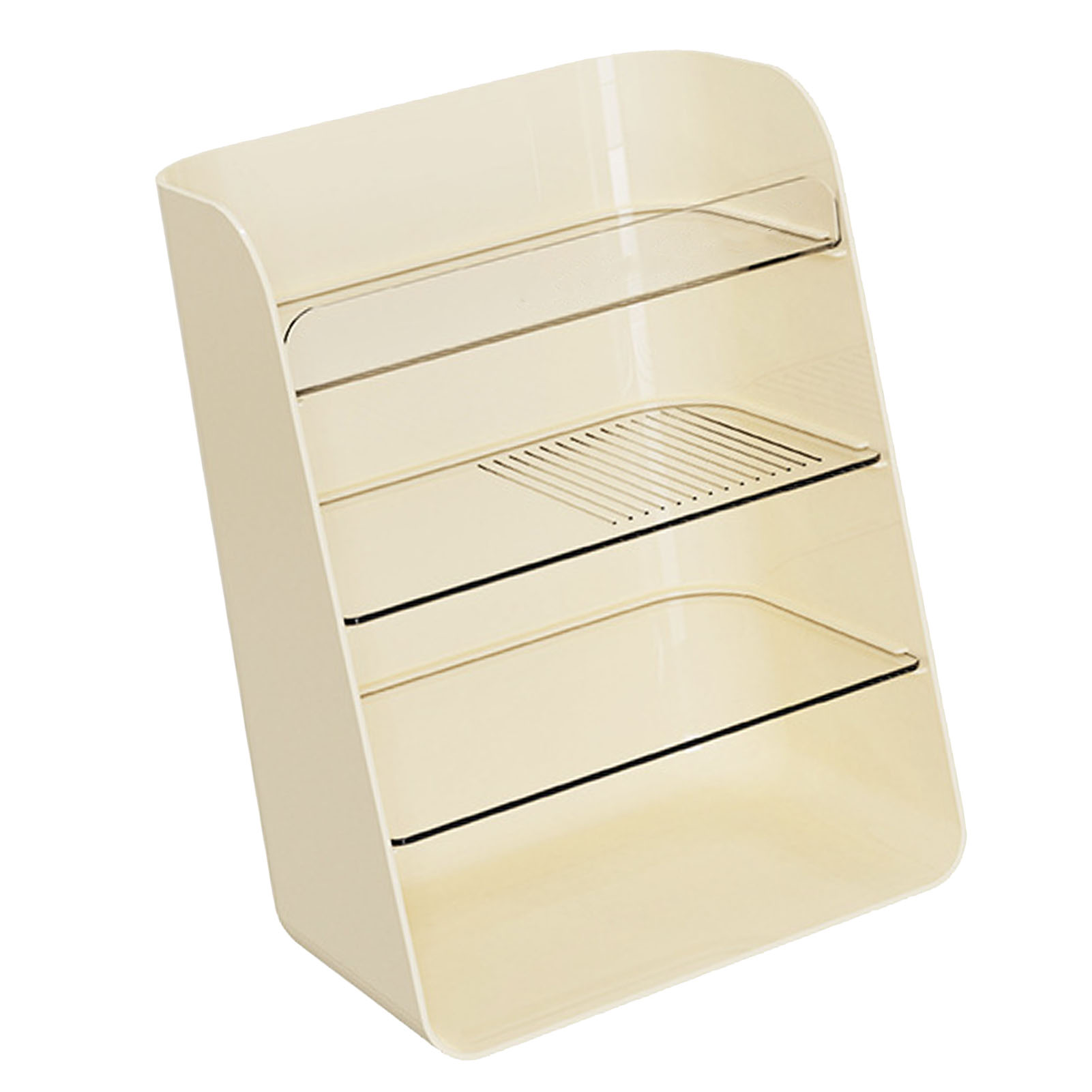 Mehrstufiges, Beleuchtetes Kosmetikregal, Organizer Für Die Badezimmerablage, Make-up-aufbewahrung Fürs Schlafzimmer, Beige, Moderner Luxus