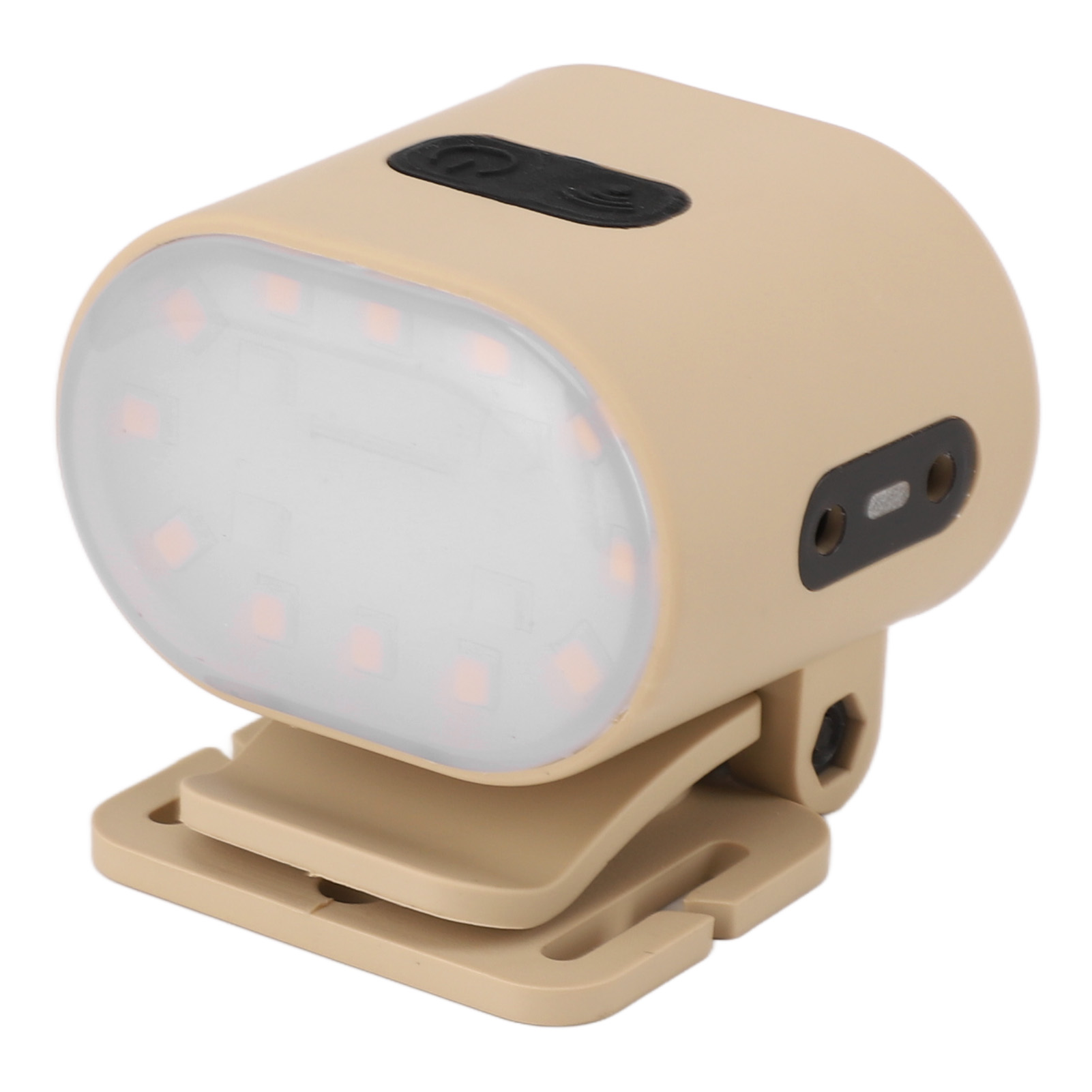 Wiederaufladbare Magnetische Led-stirnlampe, Ipx4, Induktions-kappenleuchte Mit Clip, Wasserdicht, Für Wandern, Camping Und Angeln, Beige, 1 Stück