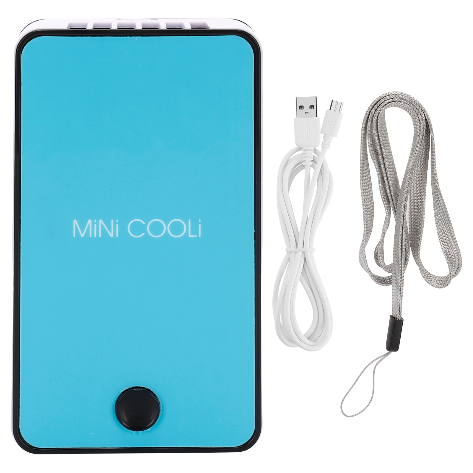 Tragbarer, Klingenloser Ventilator Für Wimperntransplantationen, Wimperntrockner, Mini-klimaanlage, Usb-ladefunktion, Blau