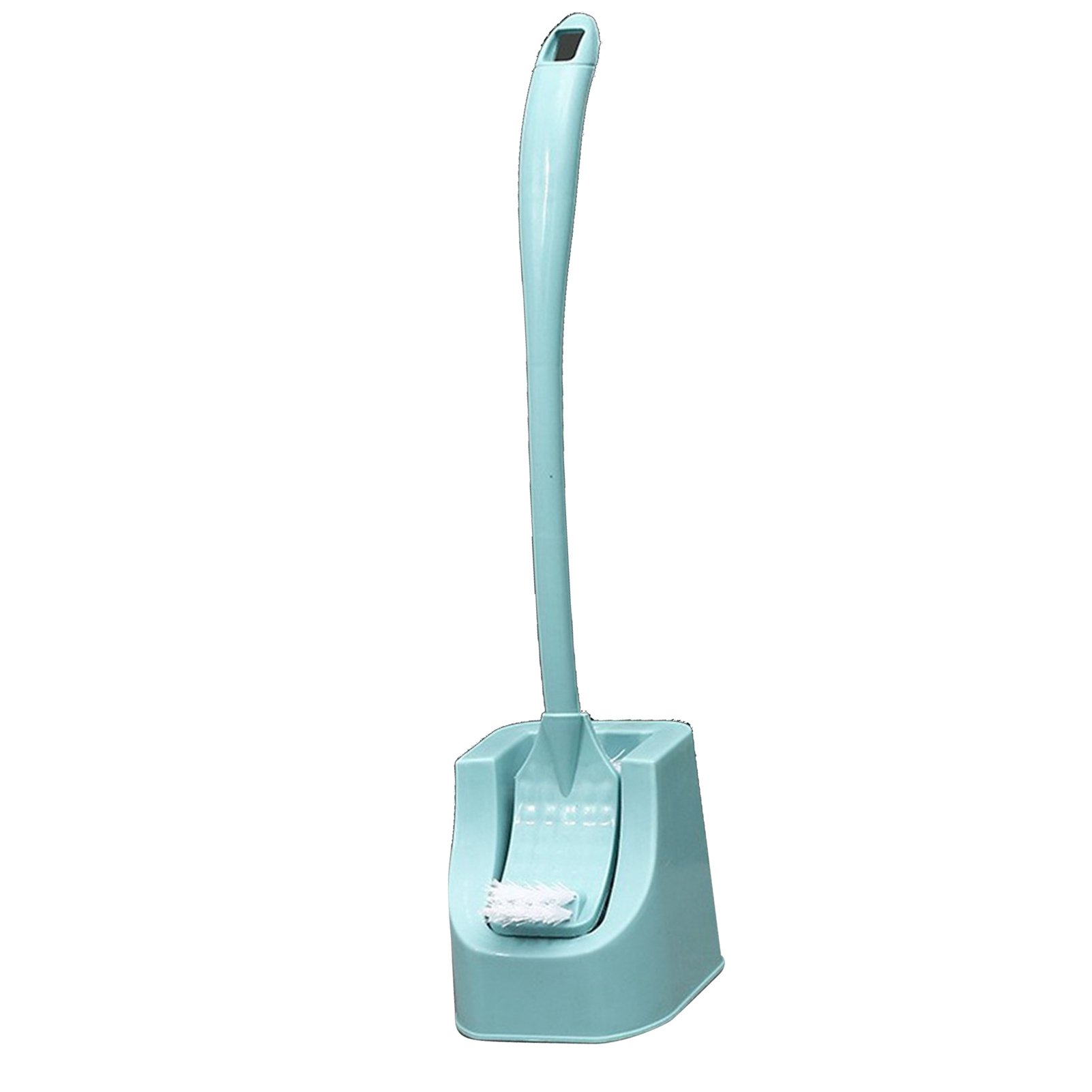 Ergonomische, Wandmontierte Toilettenbürste Mit Langem Griff, Hohe Reinigungsleistung, Mit Toilettenschüsselhalterung, Blau.