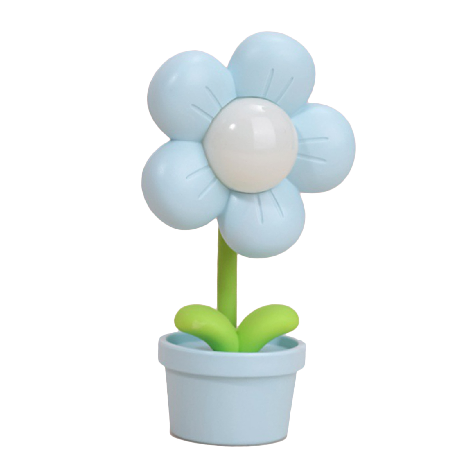 Blumen-nachtlicht Für Kinder, Weiche, 360° Drehbare, Faltbare Und Per Usb Aufladbare Nachttischlampe Für Schlaf- Und Wohnzimmer, Blau