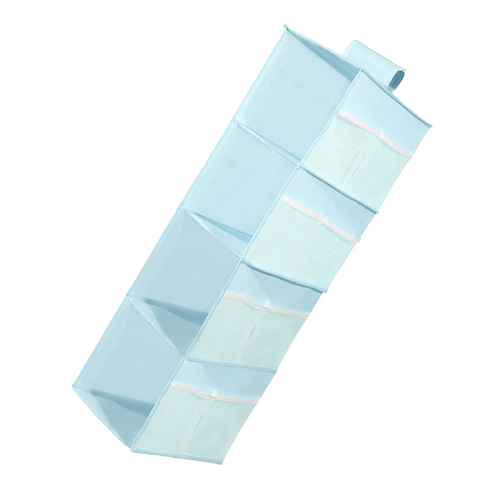 4-stöckiger Hängeorganizer Aus Waschbarem Oxford-gewebe, Faltbar, Ideal Für Bhs, Unterwäsche Und Socken, Blau