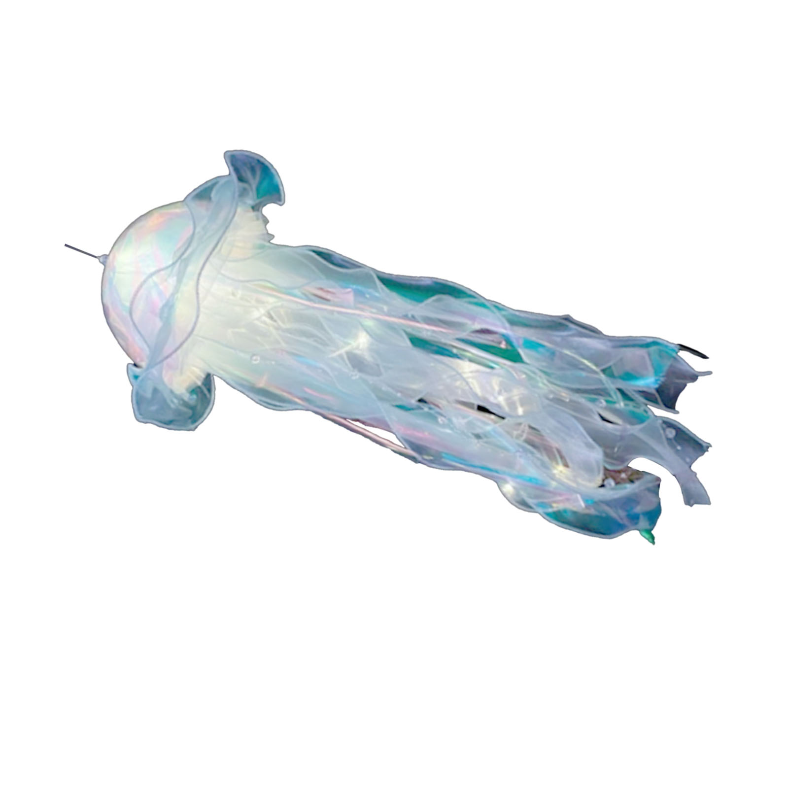 Tragbare Quallenlampe, Hängende Quallenlaterne, Kreatives Nachtlicht, Wohndekoration, Blau