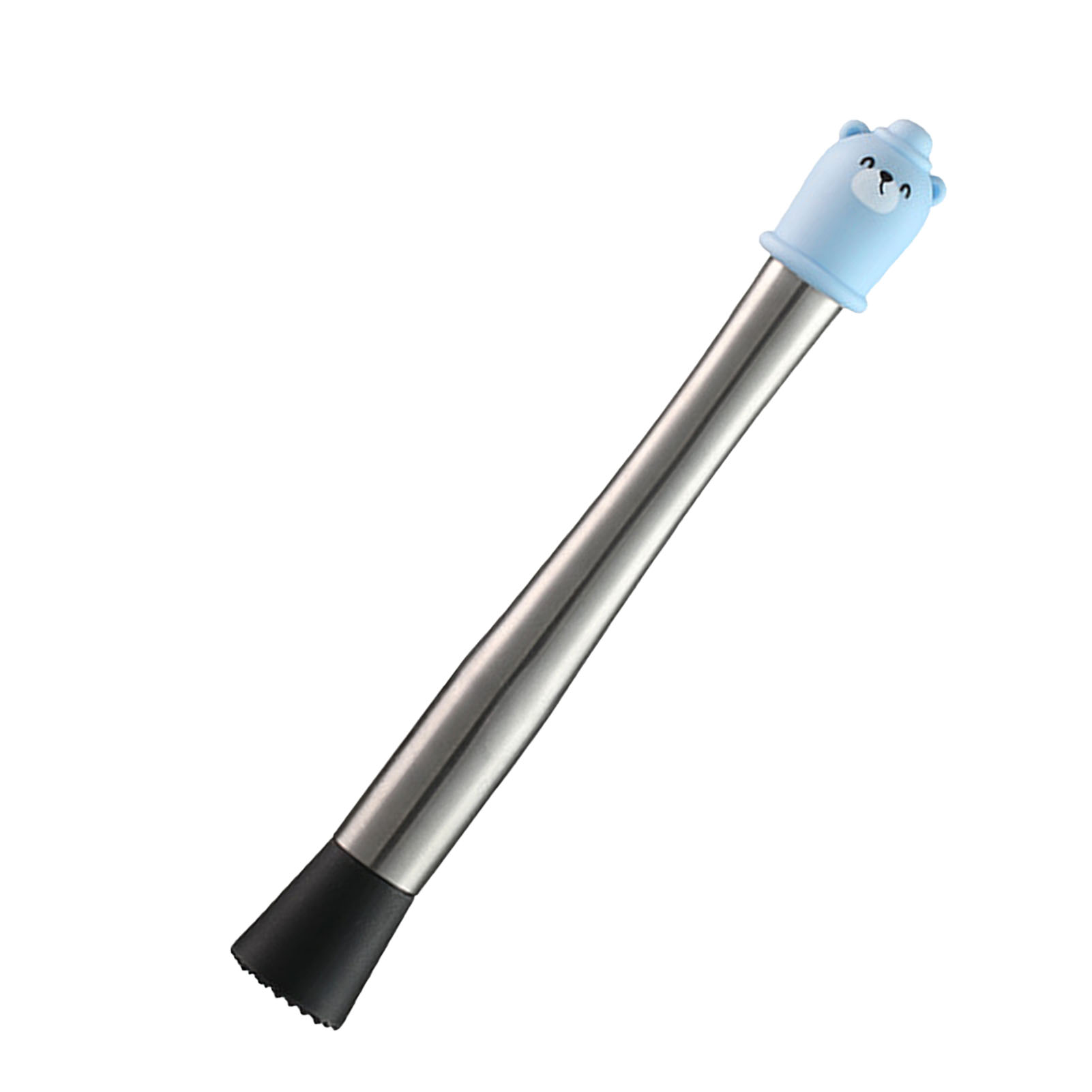 Professioneller Cocktailstößel Aus Edelstahl, Komfortabler Ergonomischer Griff, Blau, 26 Cm/10,2 Zoll, Einfach Zu Bedienendes Barutensil