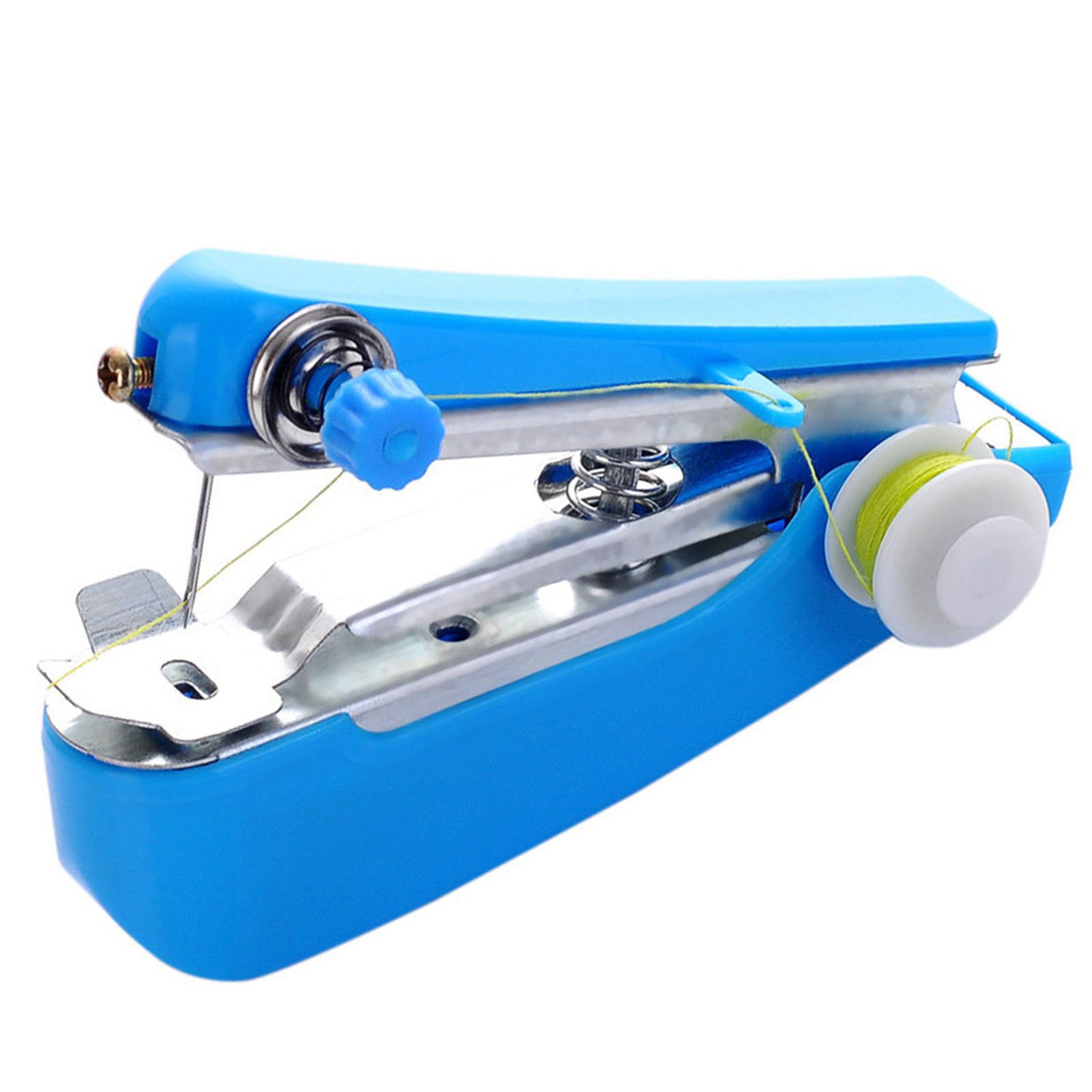 Tragbare Nähmaschine, Blaue Mini-handnähmaschine, Praktisch Für Reisen Und Zuhause