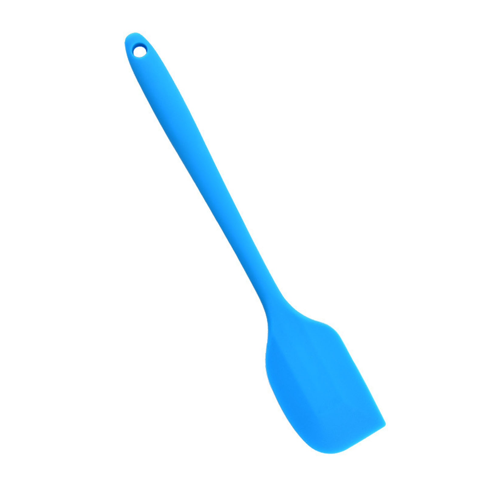 Hochhitzebeständiger, Lebensmittelechter Silikonspatel, Antihaftbeschichtetes Küchenutensil Zum Kochen Und Backen, Blau.