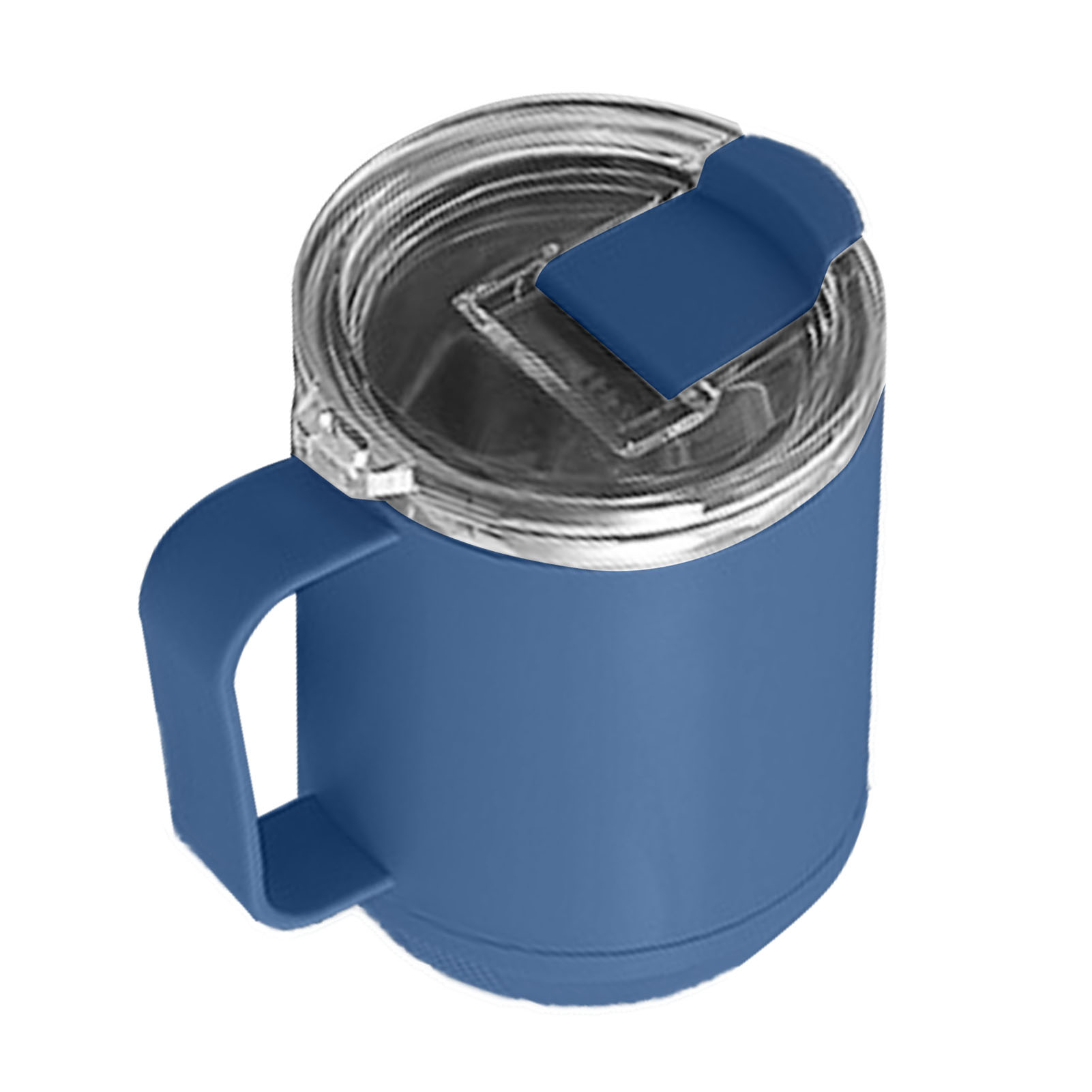 460-ml-kaffeebecher Mit Innenbeschichtung Aus Edelstahl 304, Auslaufsicher, Elegant Und Tragbar Für Outdoor-aktivitäten, Blau