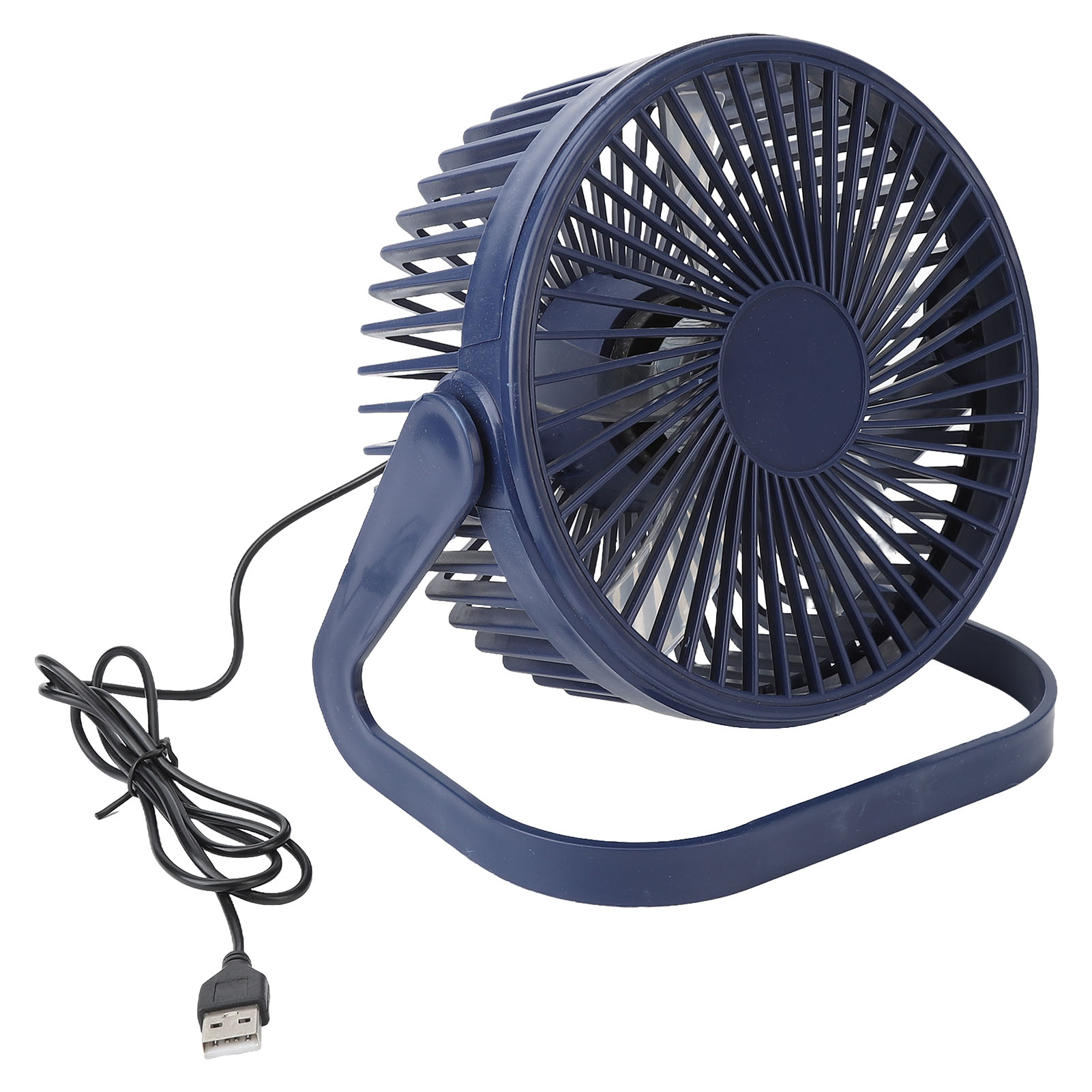 15 Cm Blauer, Tragbarer, Per Usb Aufladbarer Tischventilator Mit 2 Einstellbaren Geschwindigkeiten, Leise Luftzirkulation Für Studentenwohnheim, Außenbereich Und Tisch.