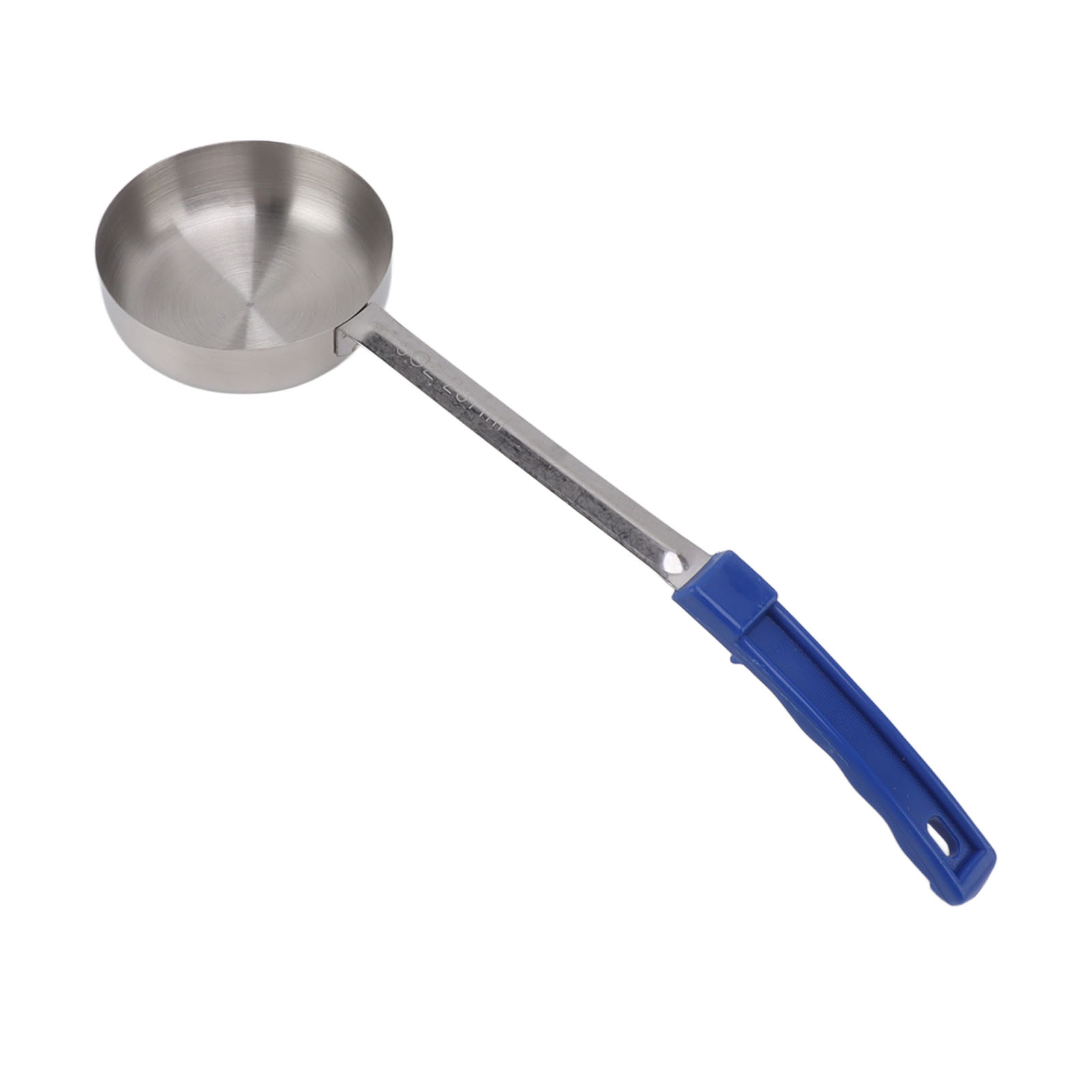 Multifunktionaler Pizzasaucenlöffel Aus Lebensmittelechtem Edelstahl, Mess- Und Streichwerkzeug Für Die Küche, Blau, 8 Oz (schöpfkelle Ohne Löcher)