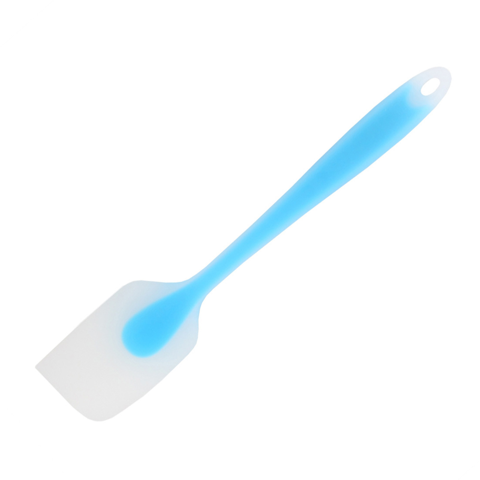 Transparenter Silikonspatel, Vollständig Umhüllt, Tragbar, Hitzebeständig, Diy-küchenutensil, Gebäckwerkzeug, Blau