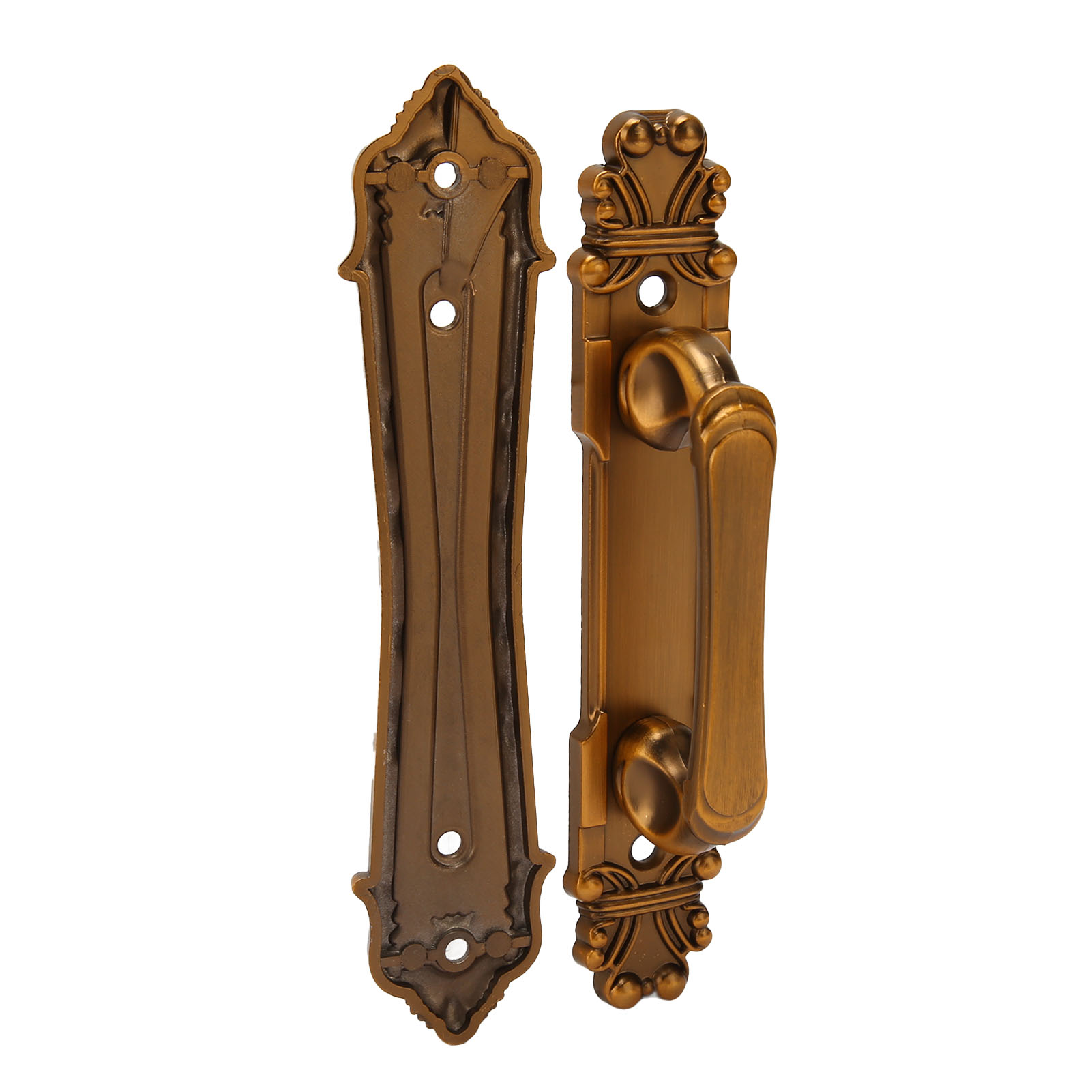 Schiebetürgriff Im Scheunentor-stil, Großes Doppelseitiges Modell, Rustikaler Stil, Aluminium, Bronze, Für Tore, Garagen, Schuppen, Möbel.