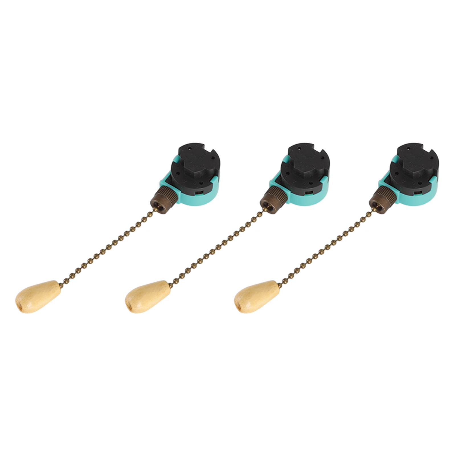 3-stufiger 4-adriger Kettenschalter Für Deckenleuchten, 3er-pack, Bronze-finish, Für Deckenventilatoren, Wandlampen Und Kronleuchter.