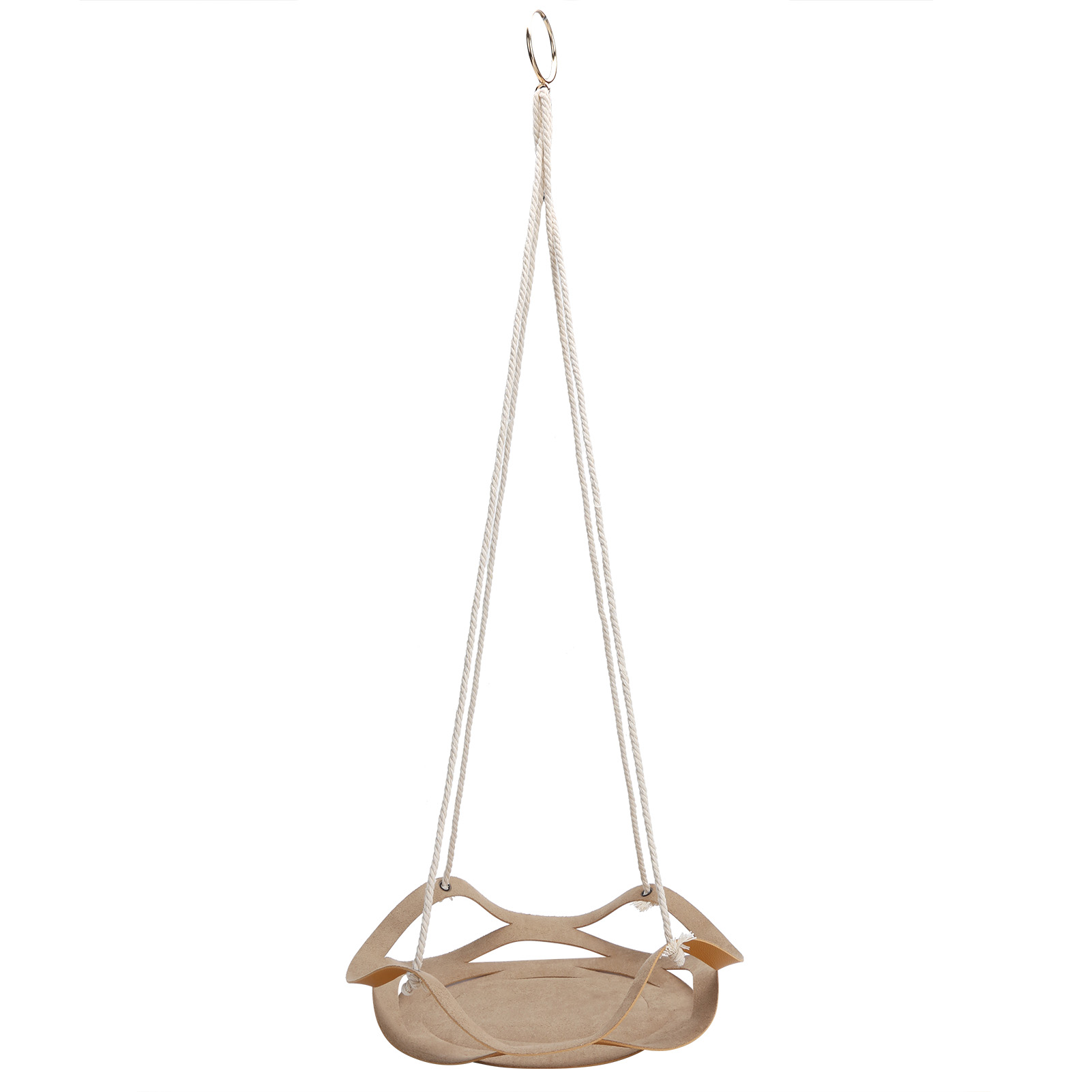 Wandmontierter Pflanzenständer Aus Pu-leder, Blumentopfregal, Wohnaccessoires, Gelb