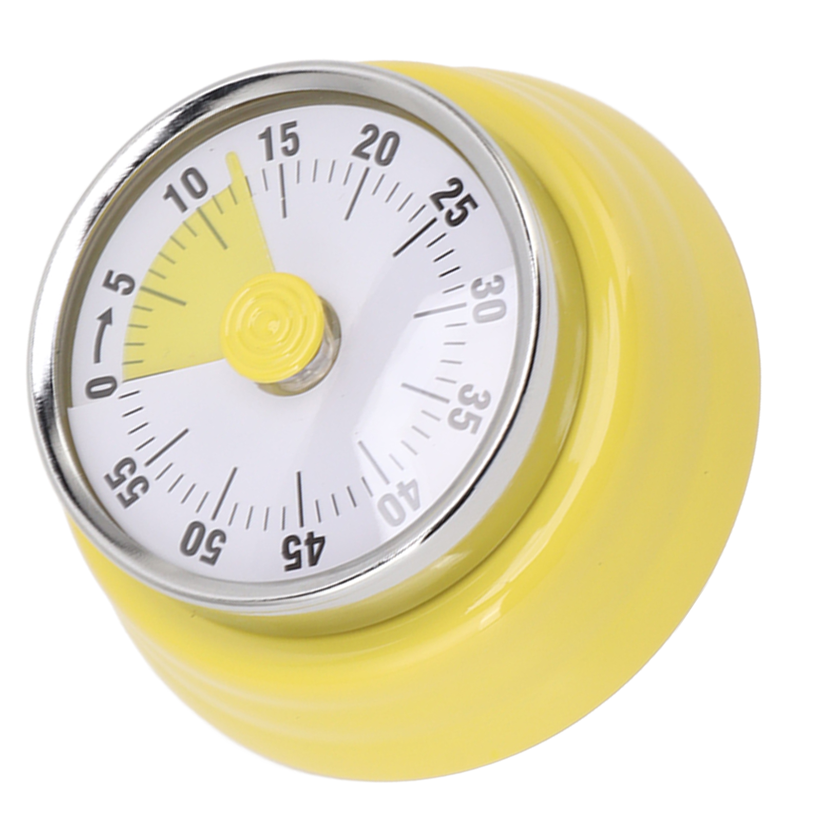 Retro-timer Mit Mechanischem Zifferblatt Aus Hellgelbem Edelstahl, Für Lern- Und Bürozwecke