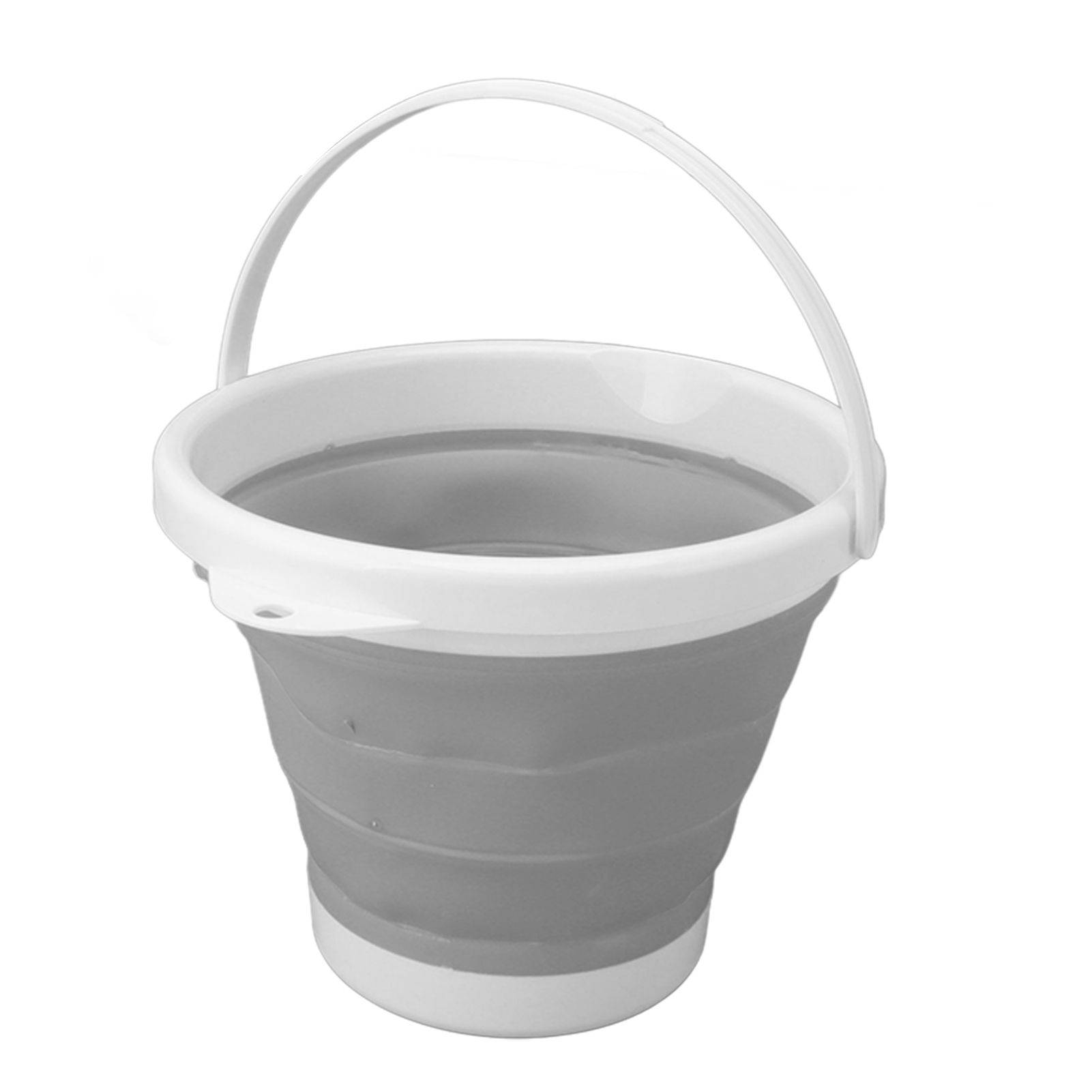 Tragbare 5-liter-ultraschallwaschmaschine, Faltbarer Usb-eimer Für Babyunterwäsche Und Socken, Grau