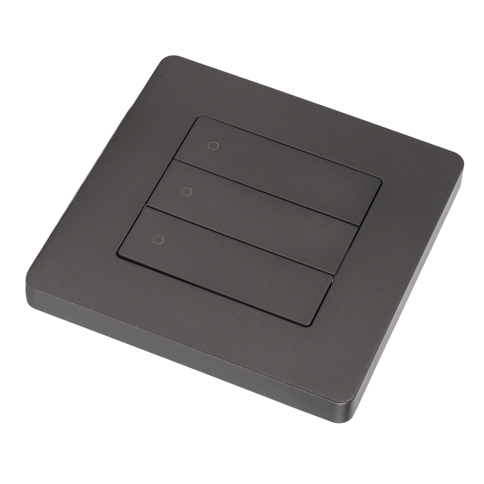 Intelligenter 3-tasten-wandschalter, Touch-bedienfeld, Programmierbarer Timer, App-steuerung, Grau, 100–240 V, Klappschalter