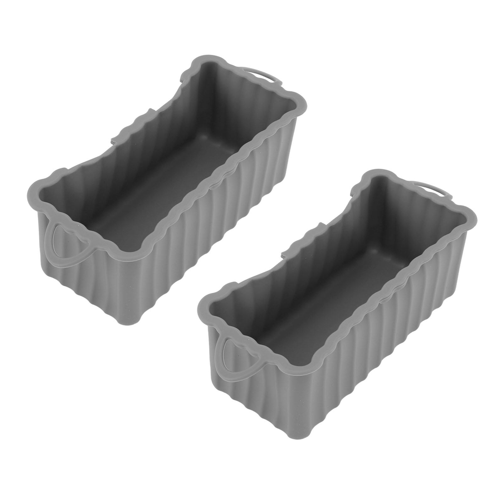 Wiederverwendbare Silikon-fettauffangschalen Von Blackstone Für Grills, Rechteckige Fettauffangschale Für Camping-grills, Grau, 2er-pack