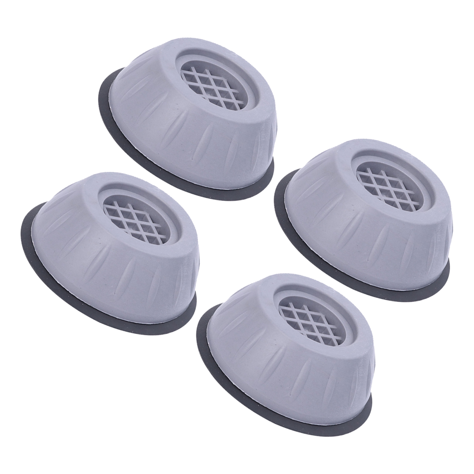 Set Mit 4 Stoßdämpfenden Pads Für Waschmaschinen, 10 Cm, Grau, Hohe Tragfähigkeit, Fußstabilisatoren, Vibrationsreduzierung