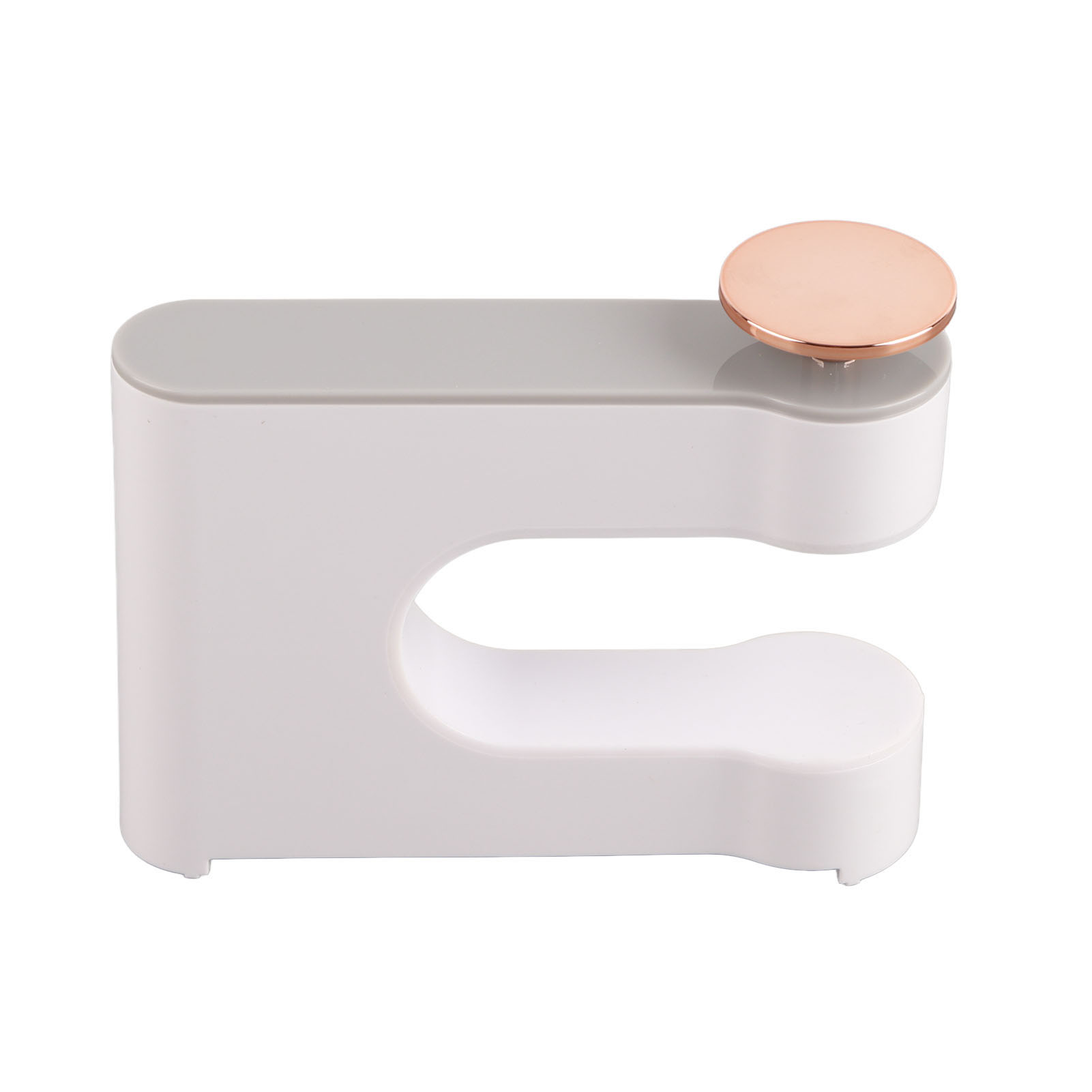 Wandhalterung Für Haartrockner, Geeignet Für Badezimmer Und Schlafzimmer, Organizer Für Haaraccessoires, Klein, Grau