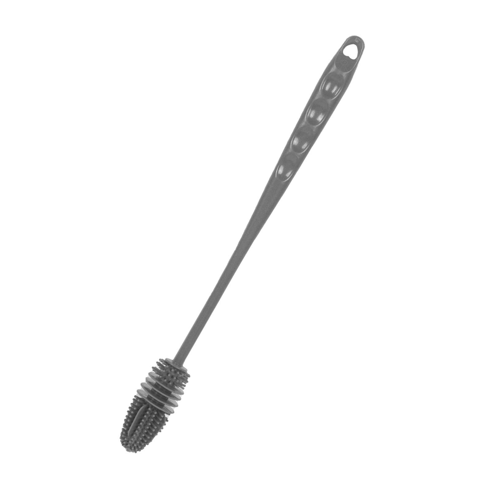 Graue Silikon-flaschenbürste Für Babys, Robuster, Langer Griff, Einfache Reinigung Von Babyflaschen, Küchenutensilien, Haushalt, Büro, 1 Stück, Stabil Und Praktisch