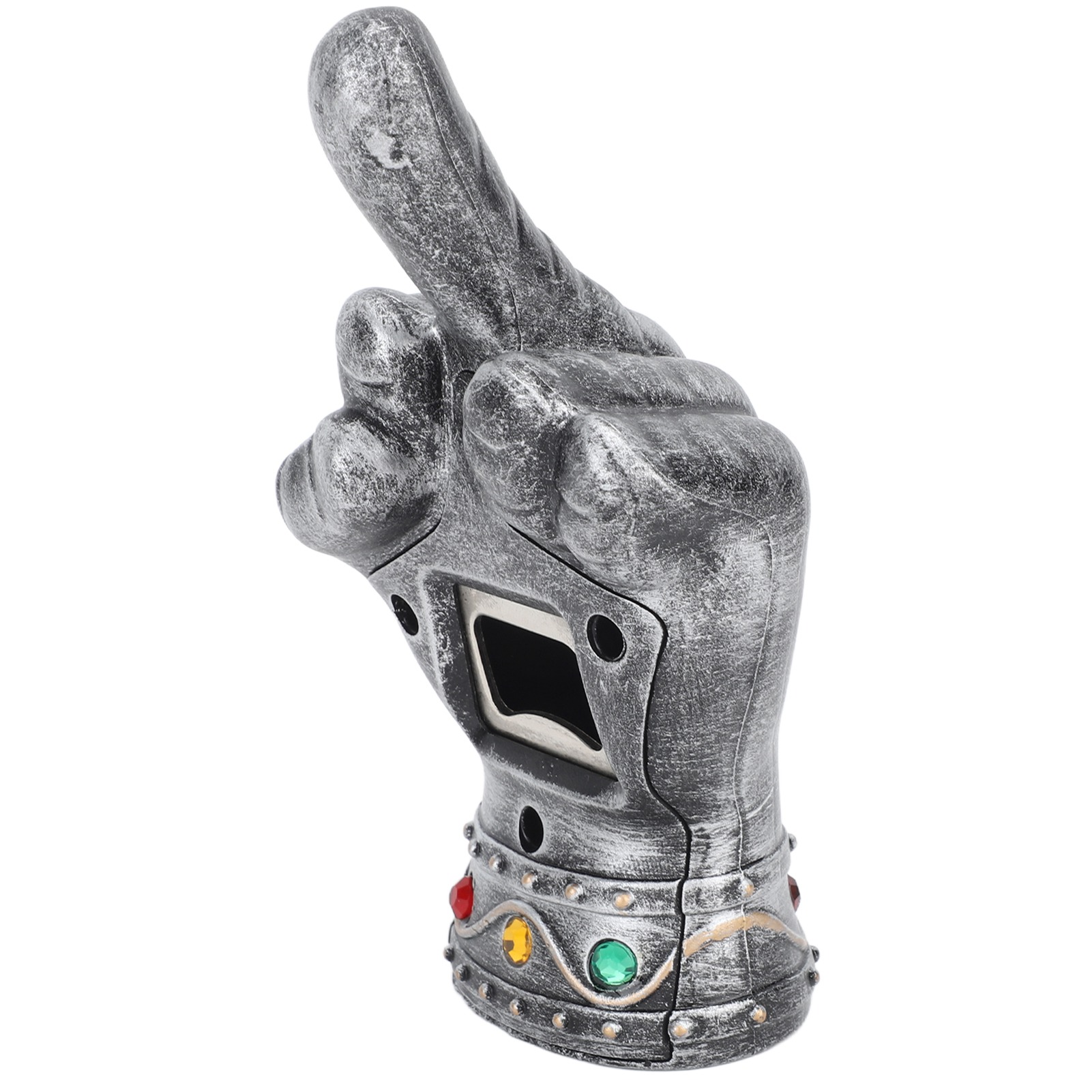 Silberner Metall-faustöffner In Form Eines Mittelfingers, Tragbar, Geschenk Für Männer, Ehemann, Vater, Großvater, Freund, Bar-accessoire