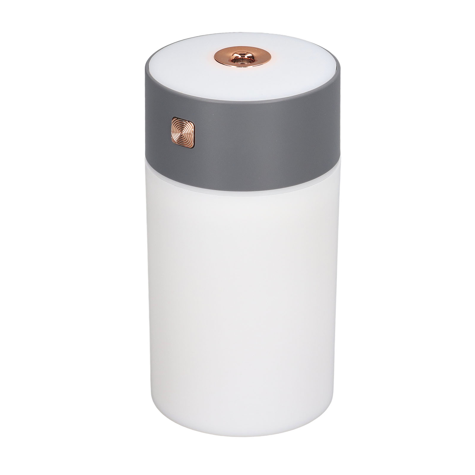 Mini-luftbefeuchter (300 Ml) Mit Kaltvernebelung Und Farbigem Licht Für Auto, Zuhause, Büro Und Reisen – Grau