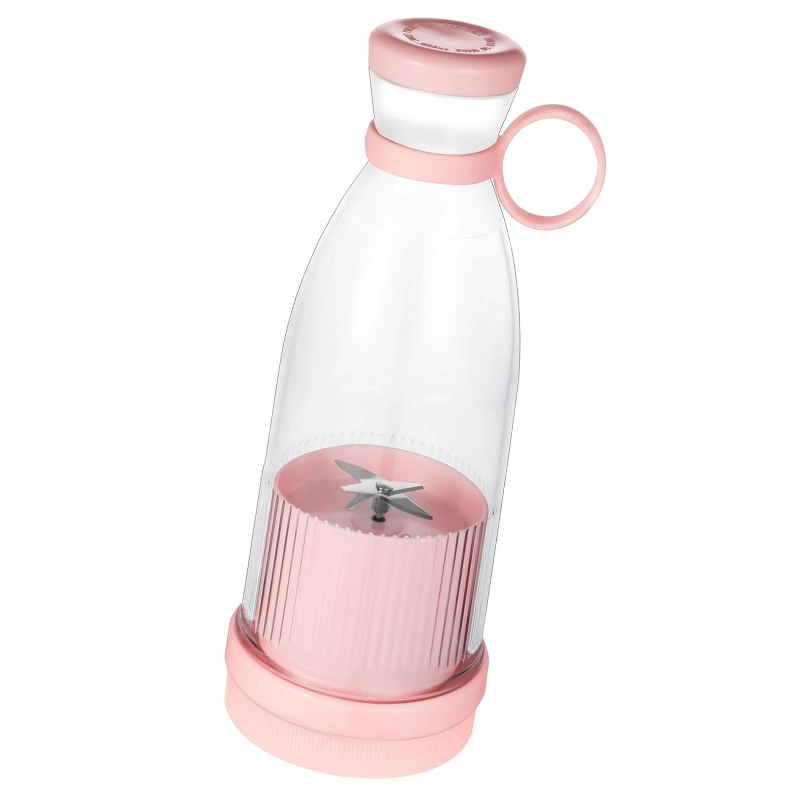 Wiederaufladbarer, Tragbarer Multifunktions-standmixer Mit 360°-drehung, Tragbarer Mini-entsafter, Ideal Für Reisen Und Studentenwohnheime (rosa).
