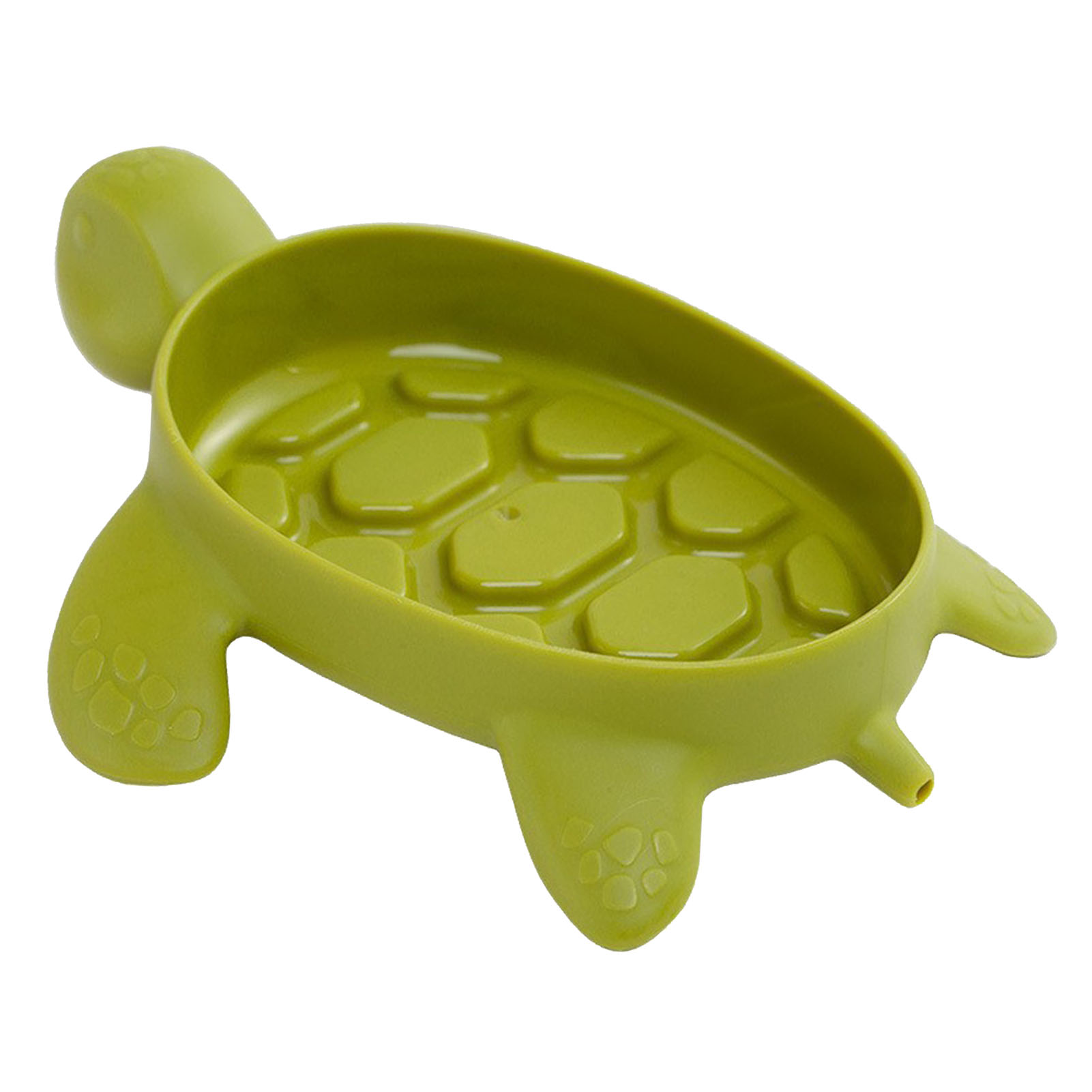 Rutschfeste, Schildkrötenförmige Seifenschale Mit Schwanzablauf, Für Badezimmer Und Waschküche, Grün, Mit Cartoon-motiv.