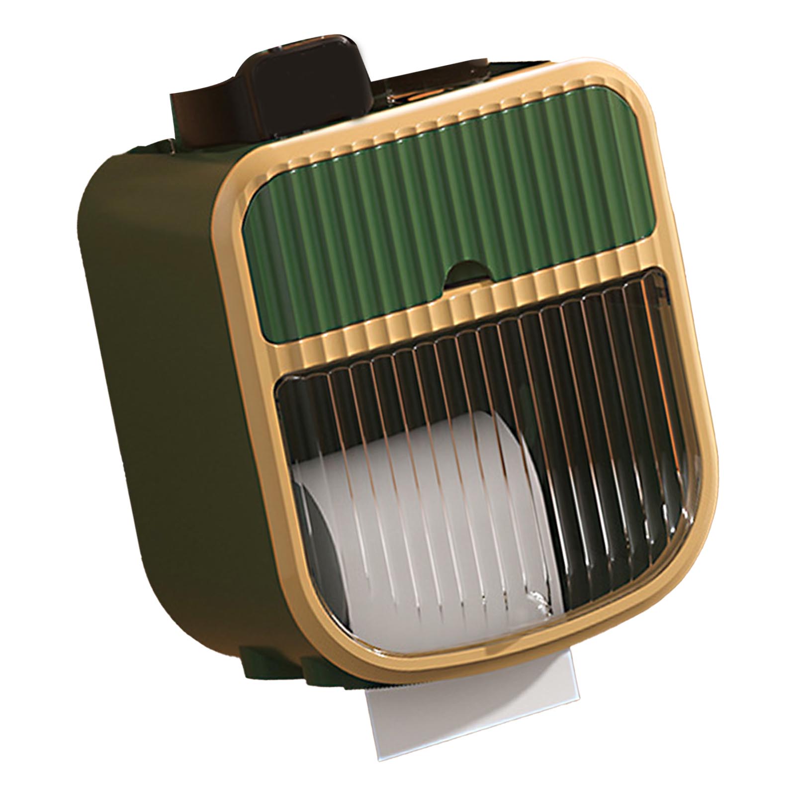 Wandmontierter Toilettenpapierhalter, Papierhandtuchspender Fürs Badezimmer, Grüner Rollenhalter Für Zuhause