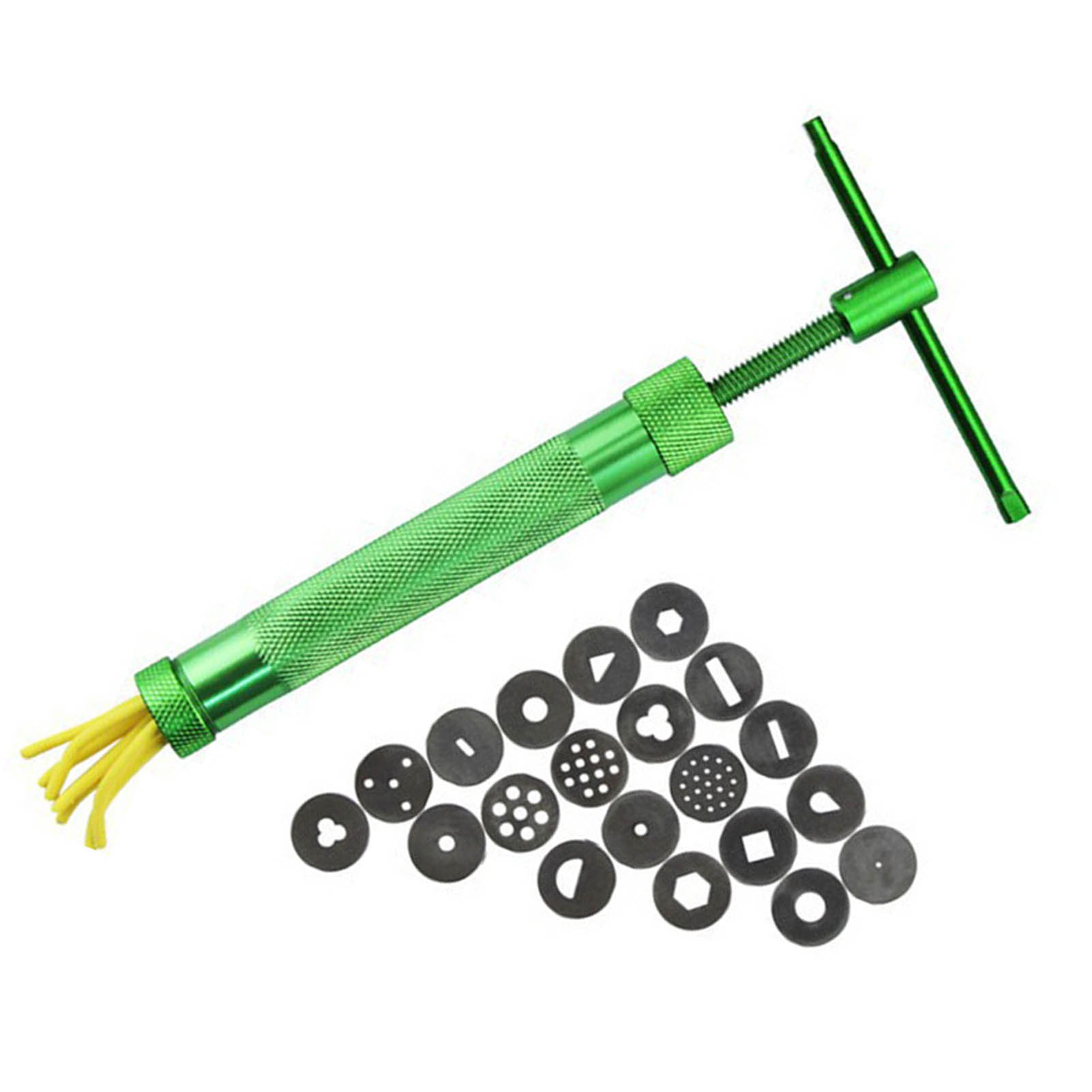 Spritzpistole Aus Edelstahl Für Grüne Modelliermasse, Extruder Für Polymerknete, Modellierwerkzeug Für Torten, Skulpturen Und Gebäckdekoration