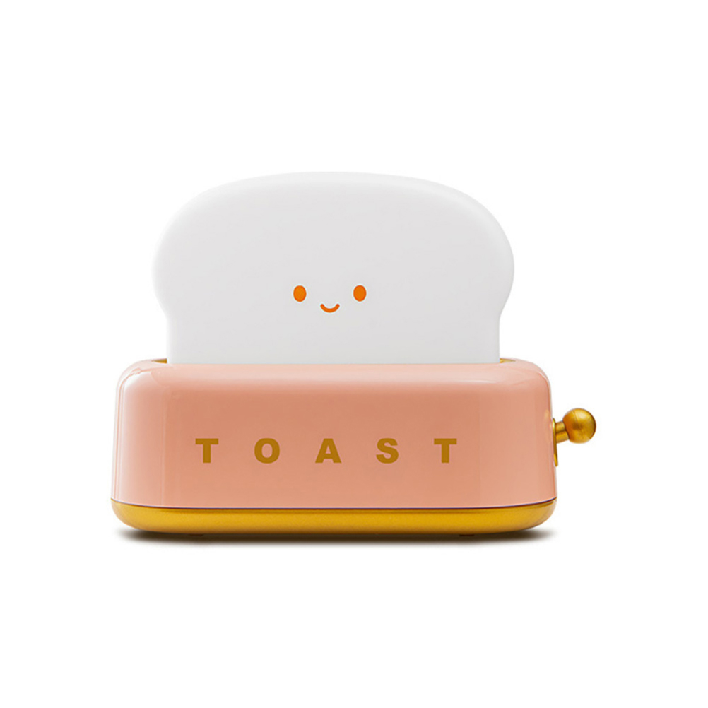 Niedliches Toast-nachtlicht, Wiederaufladbares Usb-led-nachtlicht In Toastform Mit Timer, Tragbare Bettlampe, Geburtstagsgeschenk Für Teenager Und Kinder