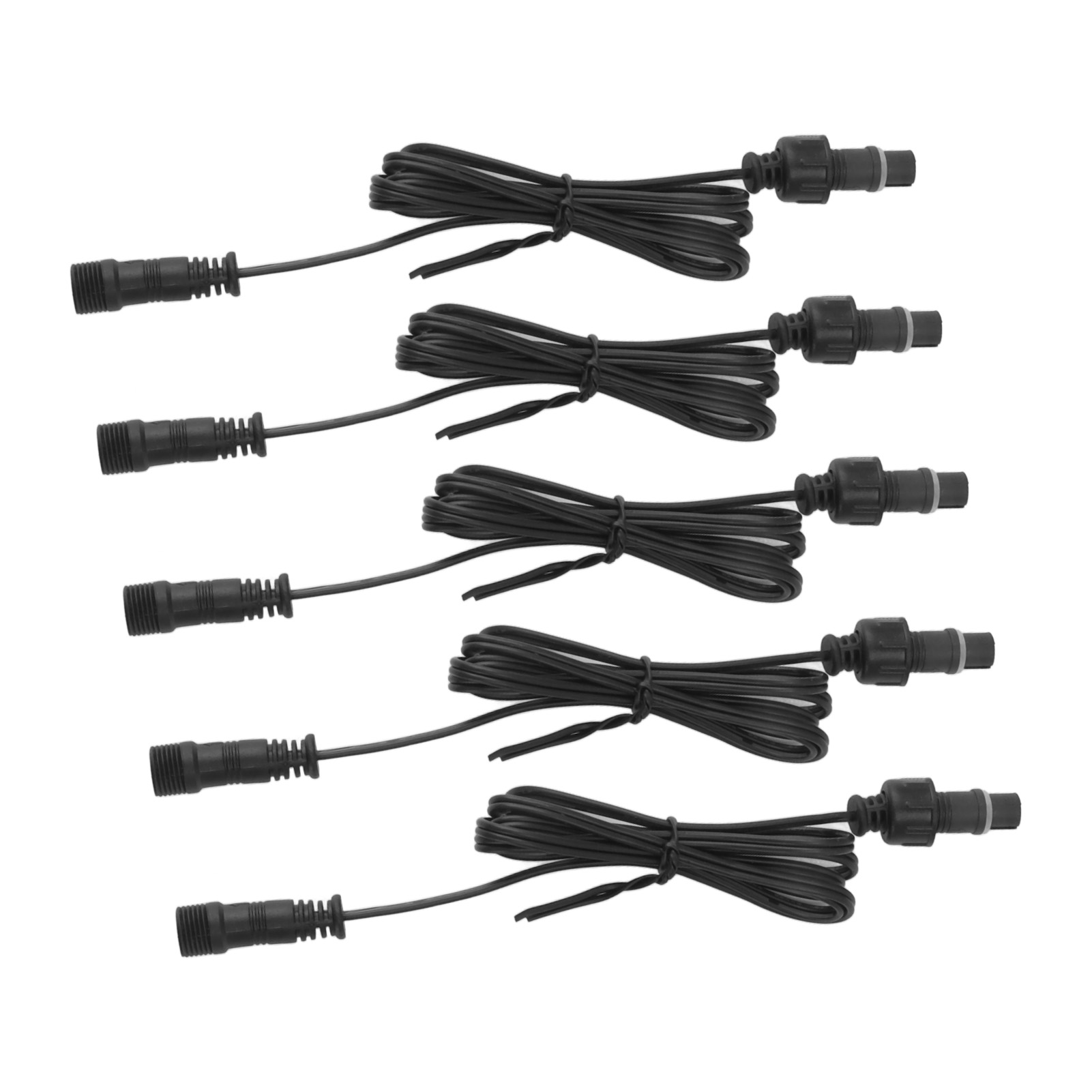 Packung Mit 5 Terrassenbeleuchtungsverlängerungen À 1 M (3,3 Fuß) Mit Wasserdichten Ip67-steckern (männlich Und Weiblich) Für Den Außenbereich.