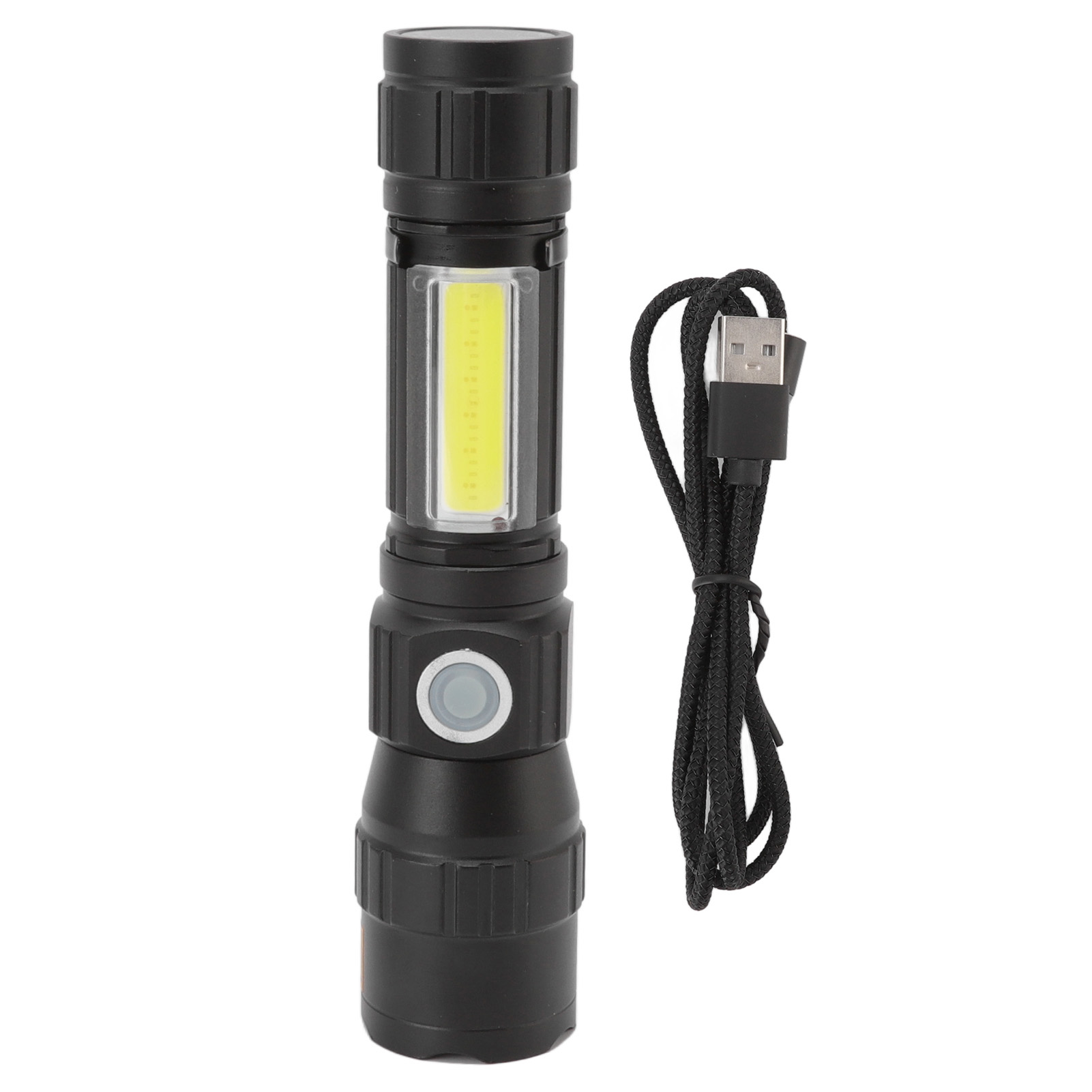 Wiederaufladbare Uv-led-taschenlampe, 7 Modi, Usb-aufladung, Leicht Und Wasserdicht, Mit Clip.