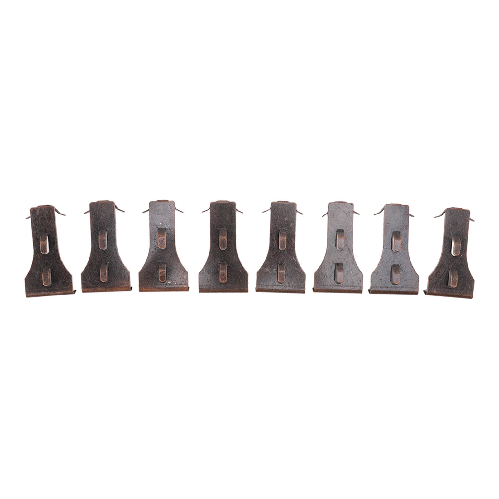 Set Mit 8 Stahlhaken Zum Aufhängen Von Ziegelsteinen In Standardgröße (5,7 Cm Bis 6 Cm Hoch).