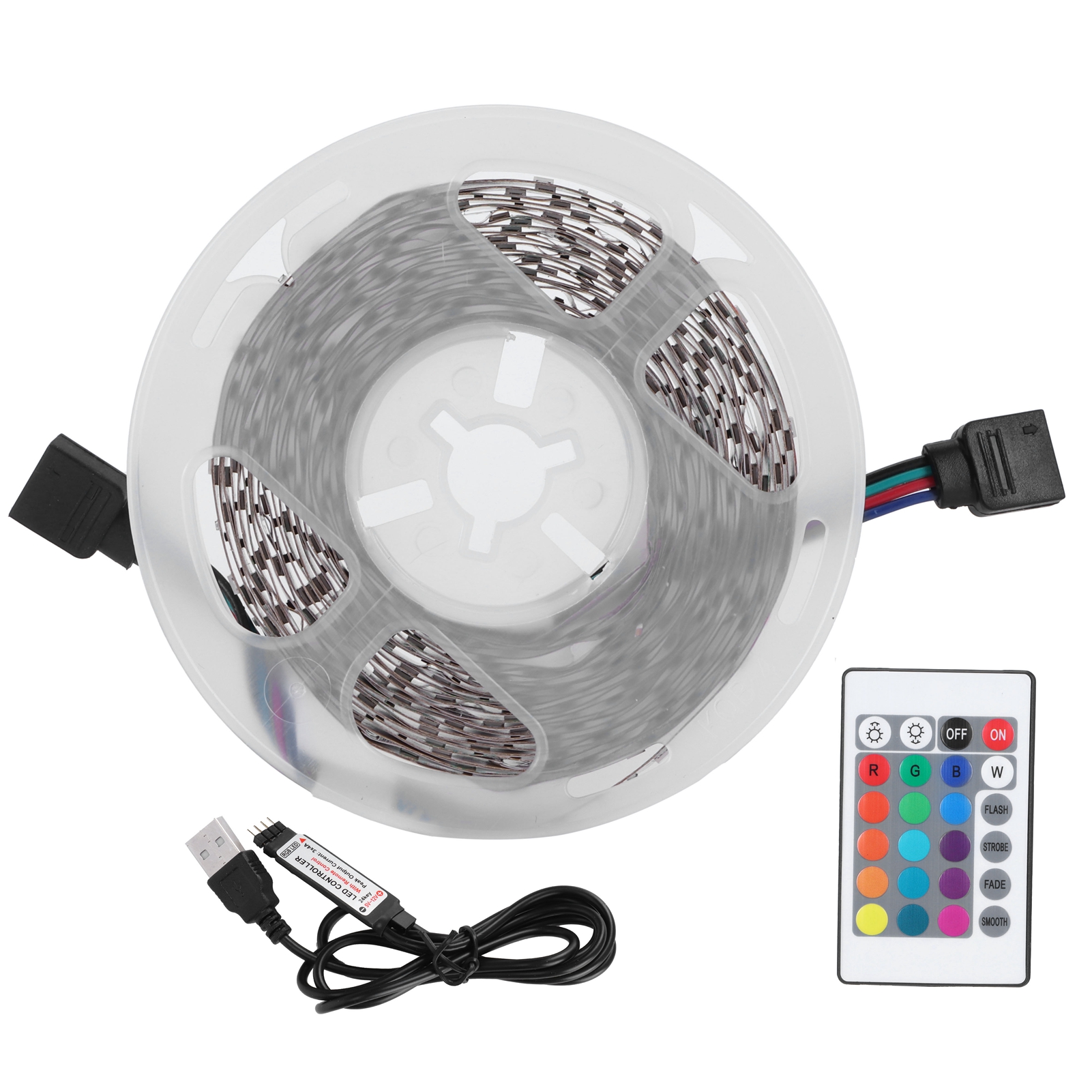 Usb-rgb-led-streifen Mit Farbwechselfunktion Und Fernbedienung Zur Dekoration Von Bars Oder Fernsehern.