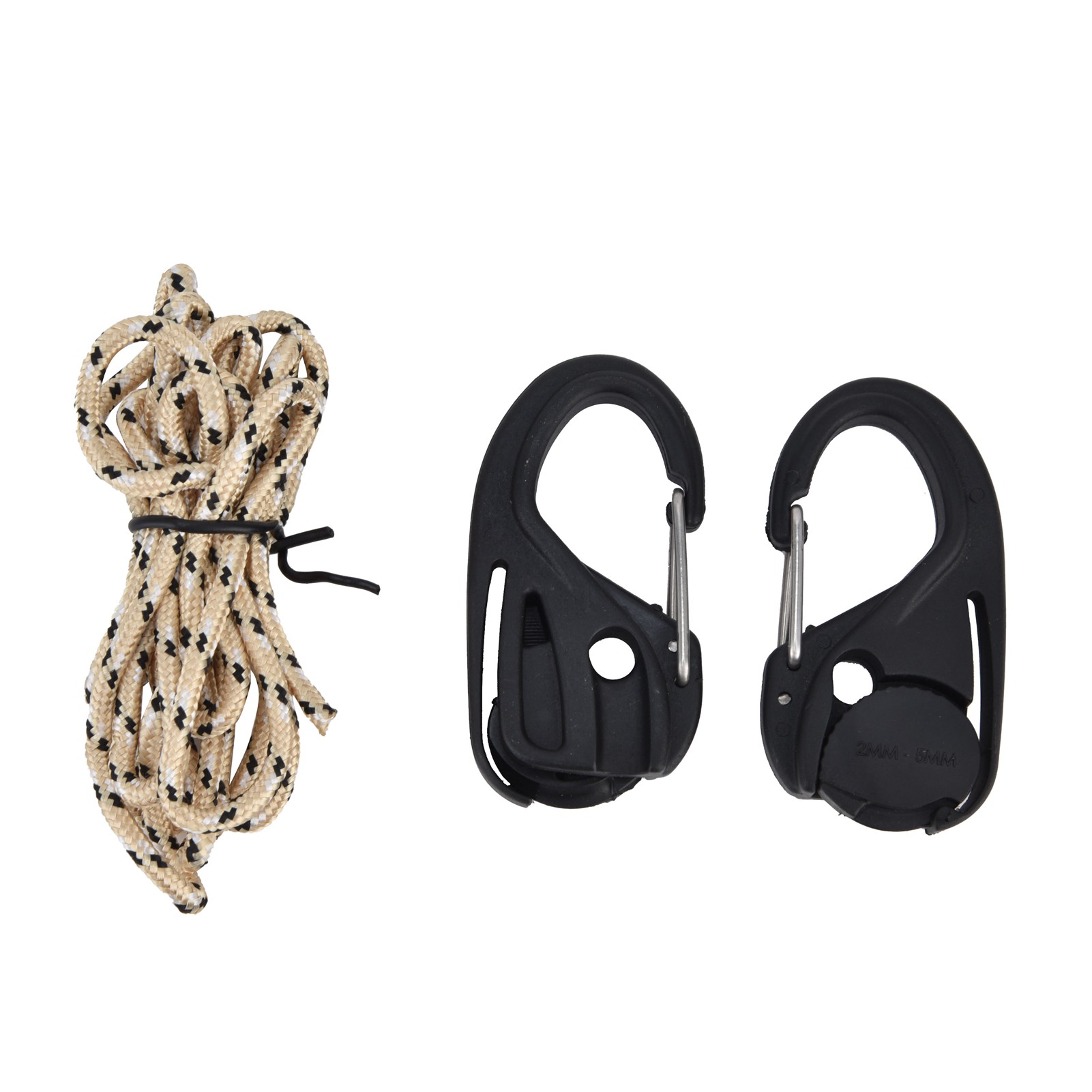 Set Aus 2 Robusten Ratschen-seilspannern Mit Karabinerhaken Zur Befestigung Von Outdoor-zelten