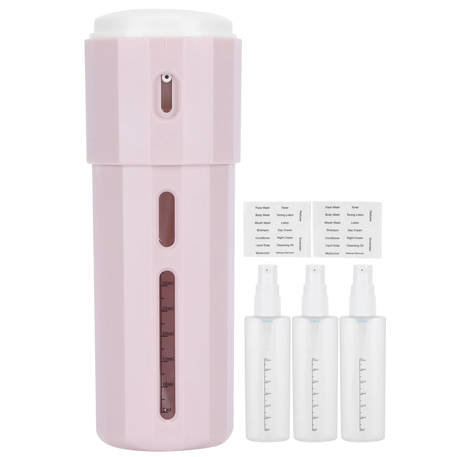 3-in-1-reisespender Für Shampoo, Lotion, Duschgel Und Seife, Leere Flasche Und Zubehör