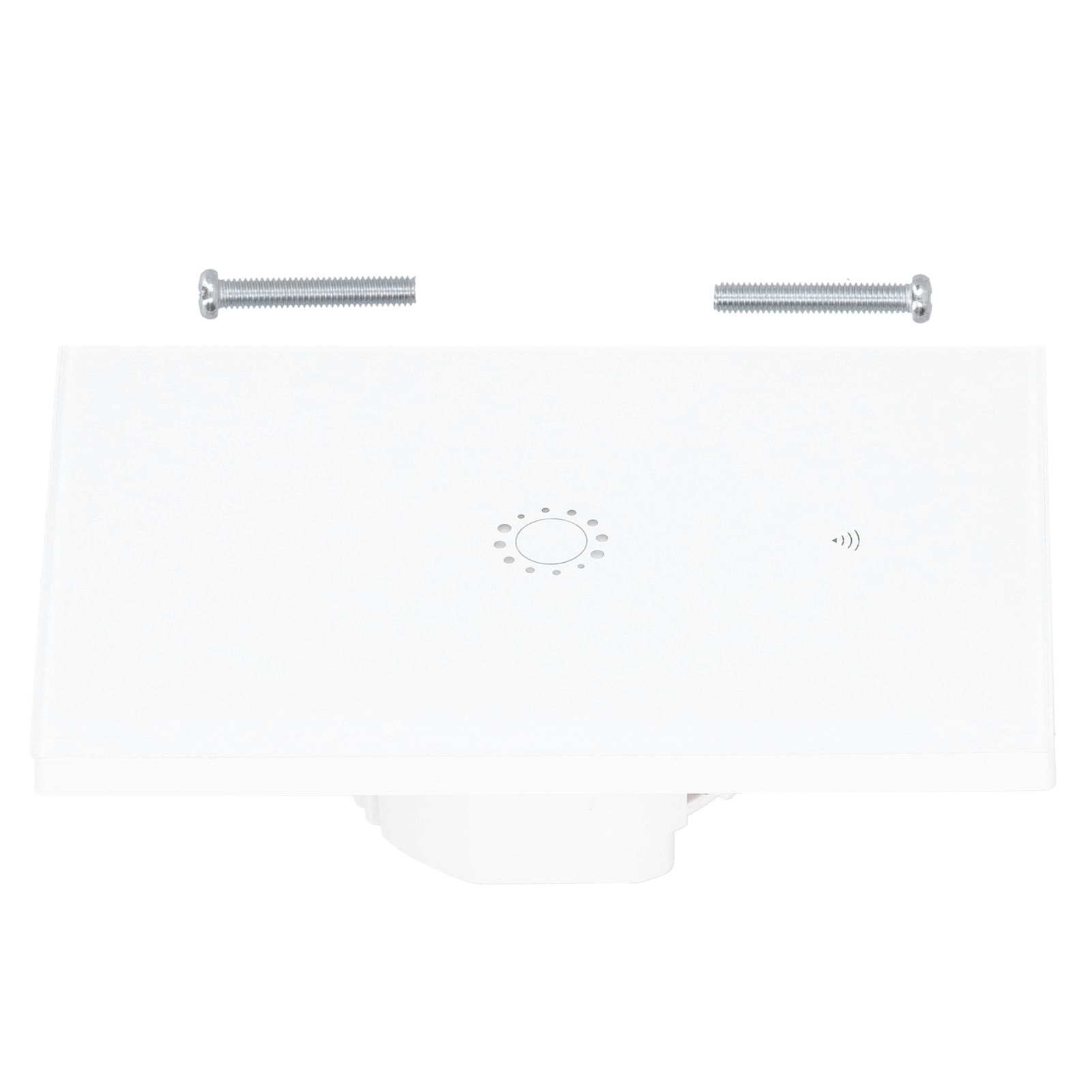 Intelligenter Wlan-led-schalter, Touchpanel, Einseitige Sprachsteuerung Über Die Amazon Alexa App, Ac 95–250 V, Weiße Abdeckung