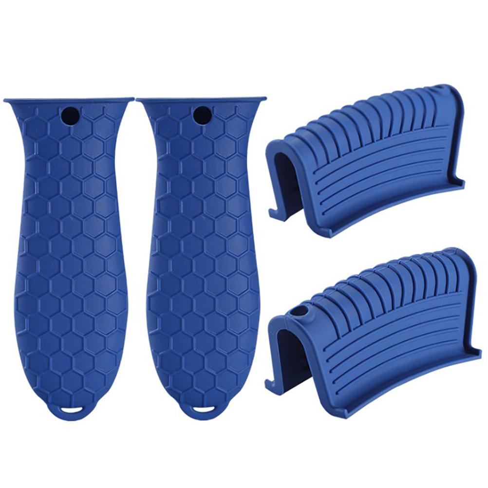 Set Mit 4 Silikon-topflappen Für Topf- Und Pfannengriffe, Küchenzubehör.