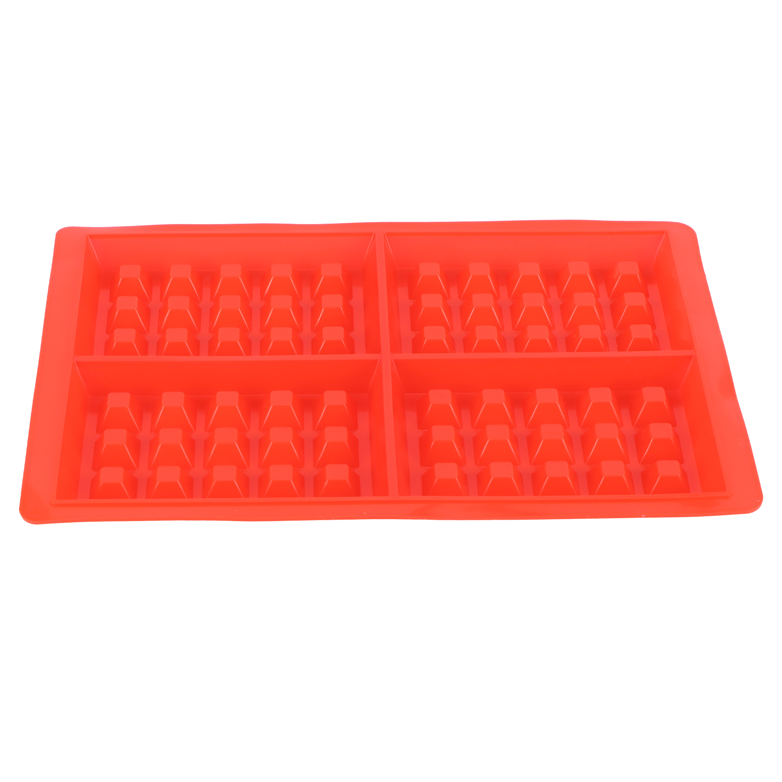 Wiederverwendbare Silikon-waffelform Zum Selbermachen Für Muffins Und Kuchen, Küchenutensil, Backzubehör, 4 Rechteckige Gitter