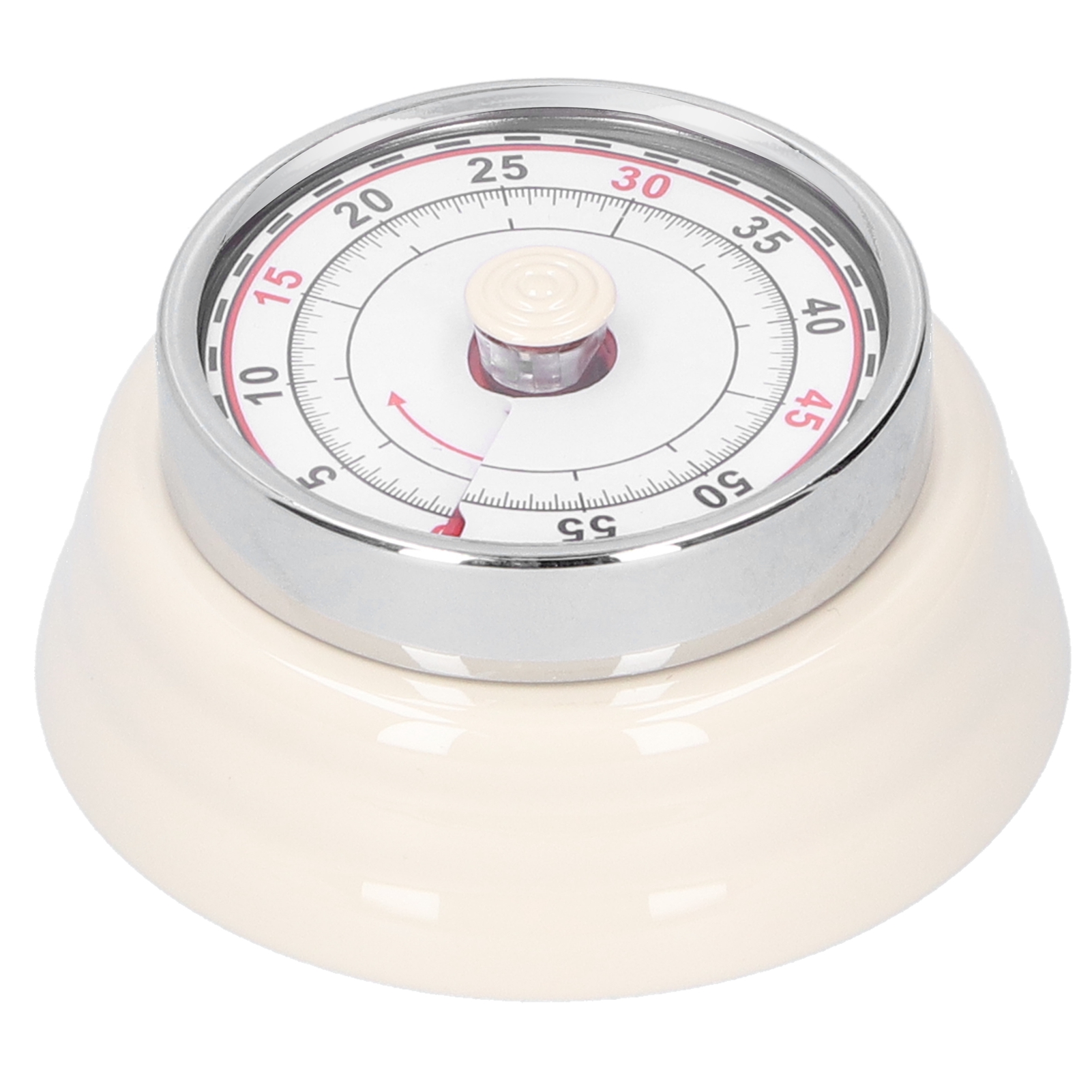 Mechanischer Küchentimer, Runde Uhr Zum Kochen Und Lernen, Zeitmanager Für Studenten, Weiß