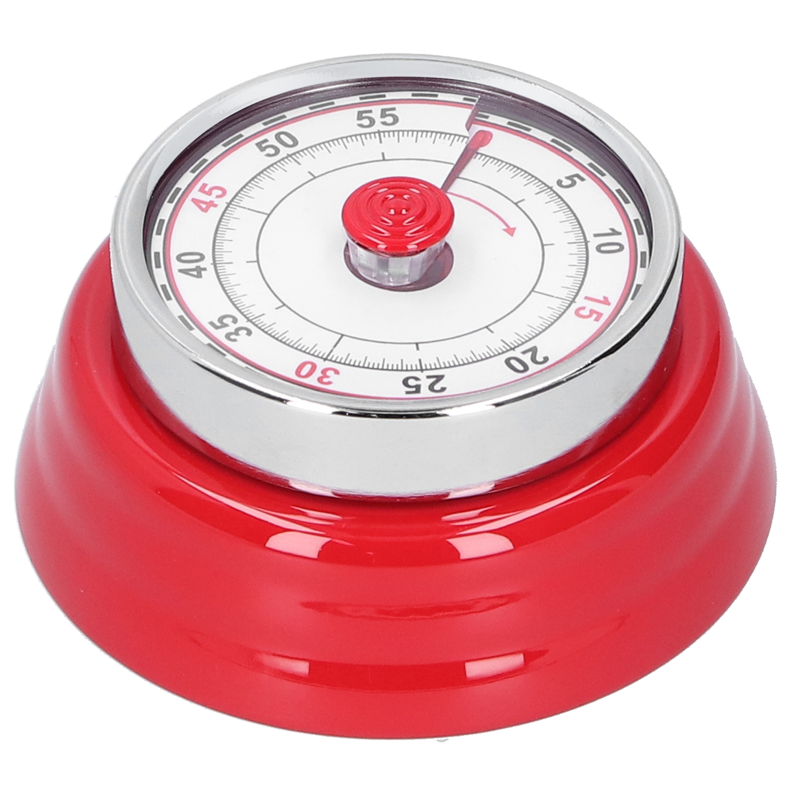 Mechanischer Küchentimer, Runde Uhr Zum Kochen Und Lernen, Zeitmanager Für Studenten, Rot