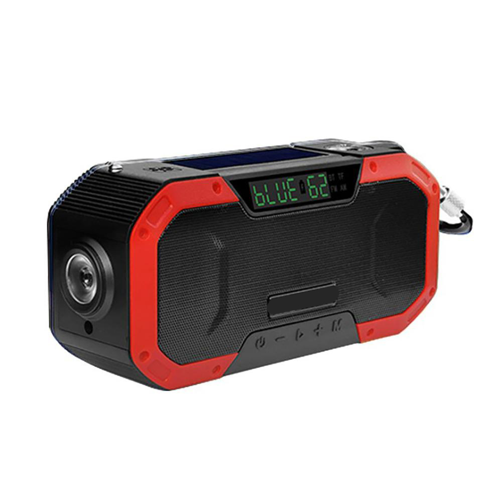 Notfall-solarradio Mit Handkurbel, Taschenlampe, Powerbank Und Sos-alarm Für Camping Und Wandern. Ideal Für Outdoor-aktivitäten Wie Camping Und Wandern.