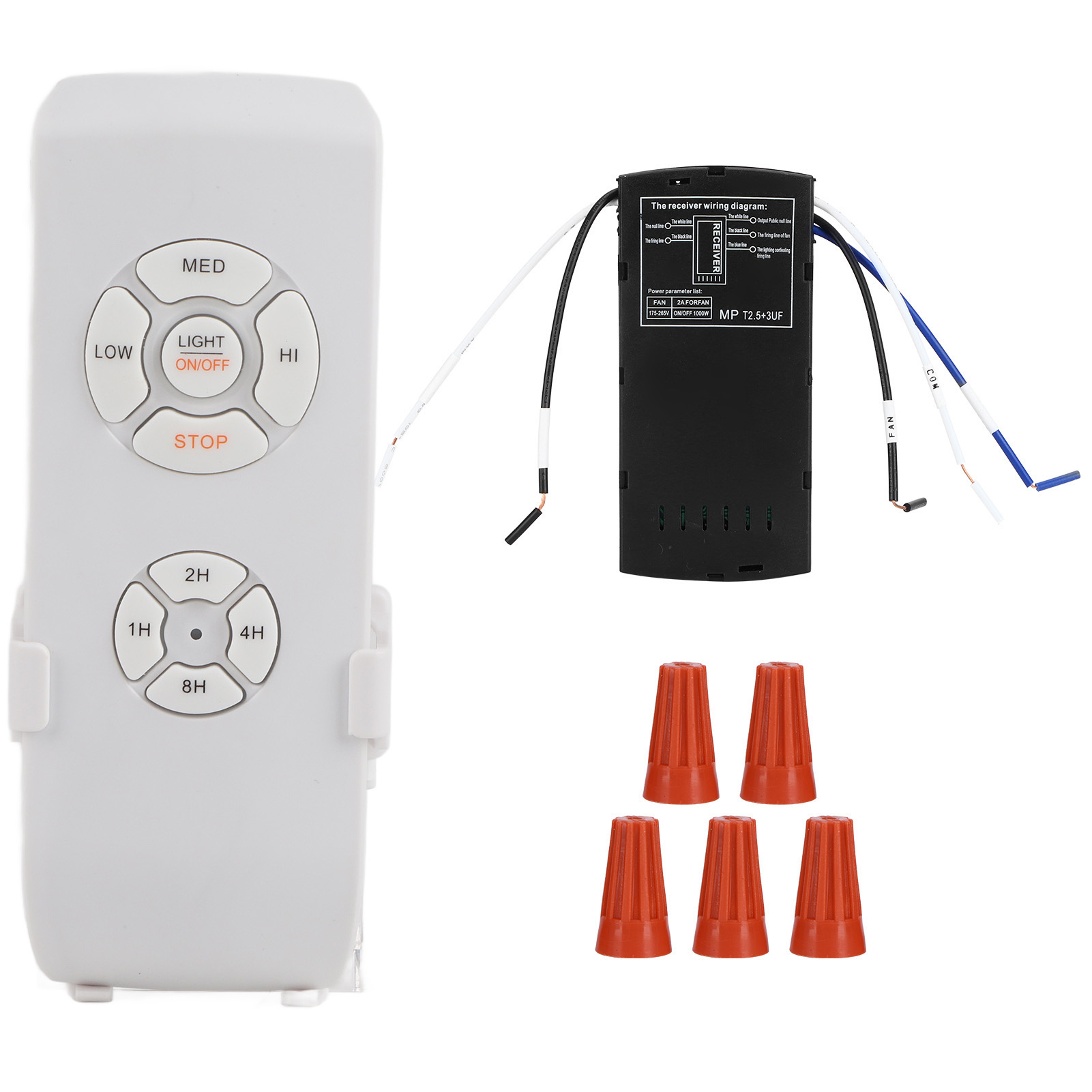 220v Funkfernbedienungsset Für Deckenventilator Mit Licht, Empfänger Und Timer Zur Smart-home-steuerung