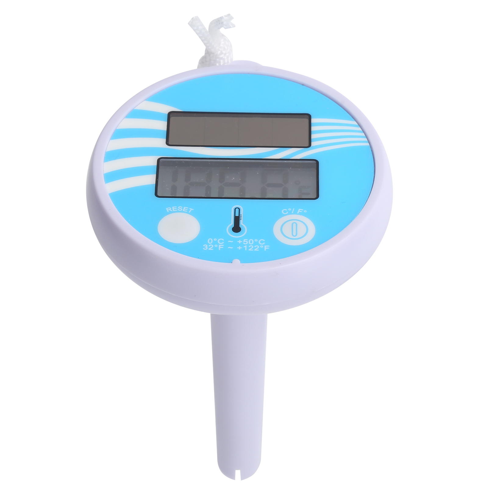 Schwimmendes Poolthermometer, Elektronisch, Solaraufladbar, Mit Lcd-bildschirm