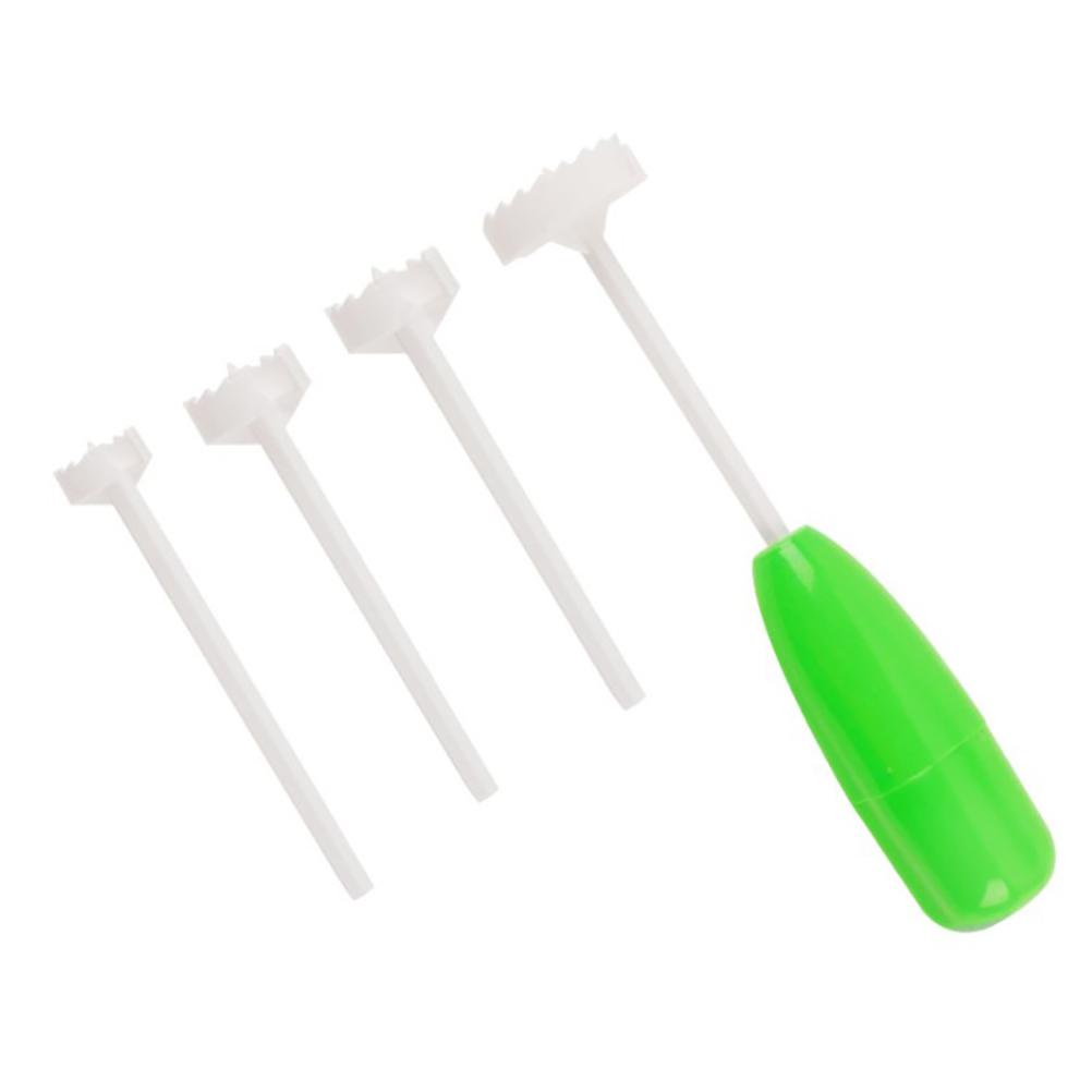 Set Mit 4 Gemüsekorkenziehern Mit Austauschbaren Köpfen, Küchenhelfer Zum Spiralisieren Von Gemüse Und Zum Entkernen.