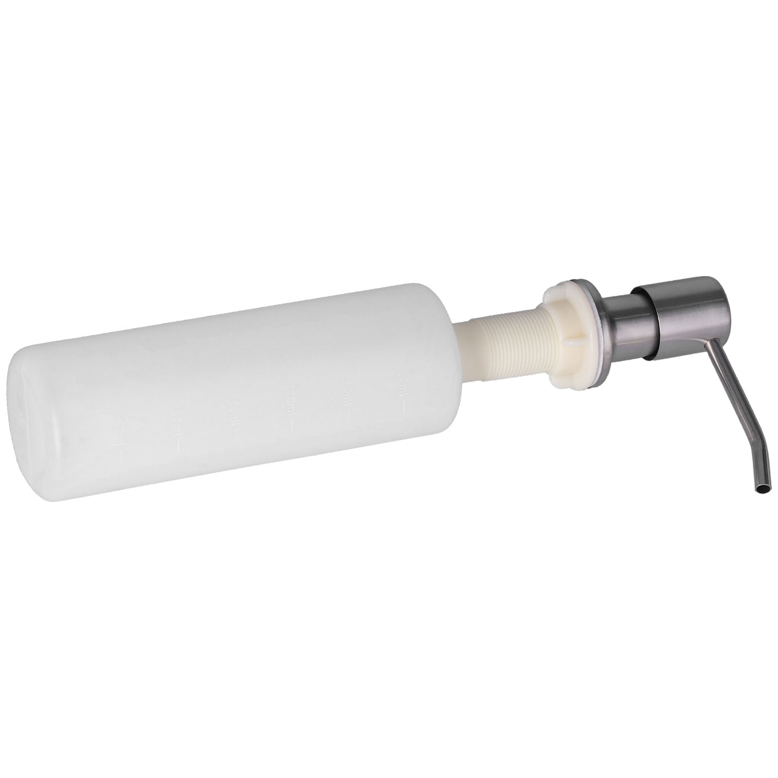 Seifenspender Aus Edelstahl Für Waschbecken, Mit Druckknopf, 300 Ml, Zubehör Für Küche Und Bad.